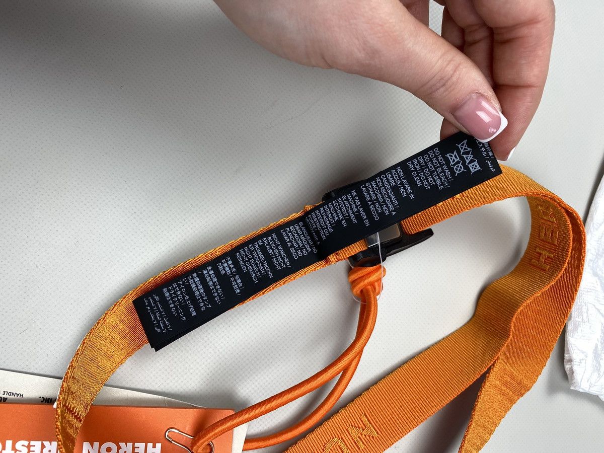 Heron Preston BNWT! Heron Preston Tiny Tape Magnetic Belt One Size Orange Size ONE SIZE - 13 Thumbnail
