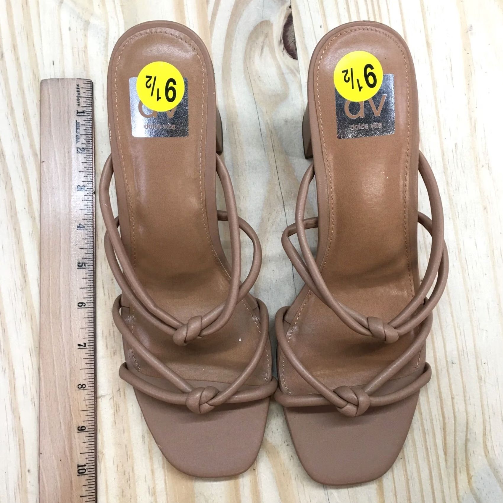 Dolce Vita Dolce Vita Sandals Womens Holmes Slide Brown Faux Leather Slip On Block NEW Size US 10 / IT 40 - 5 Thumbnail