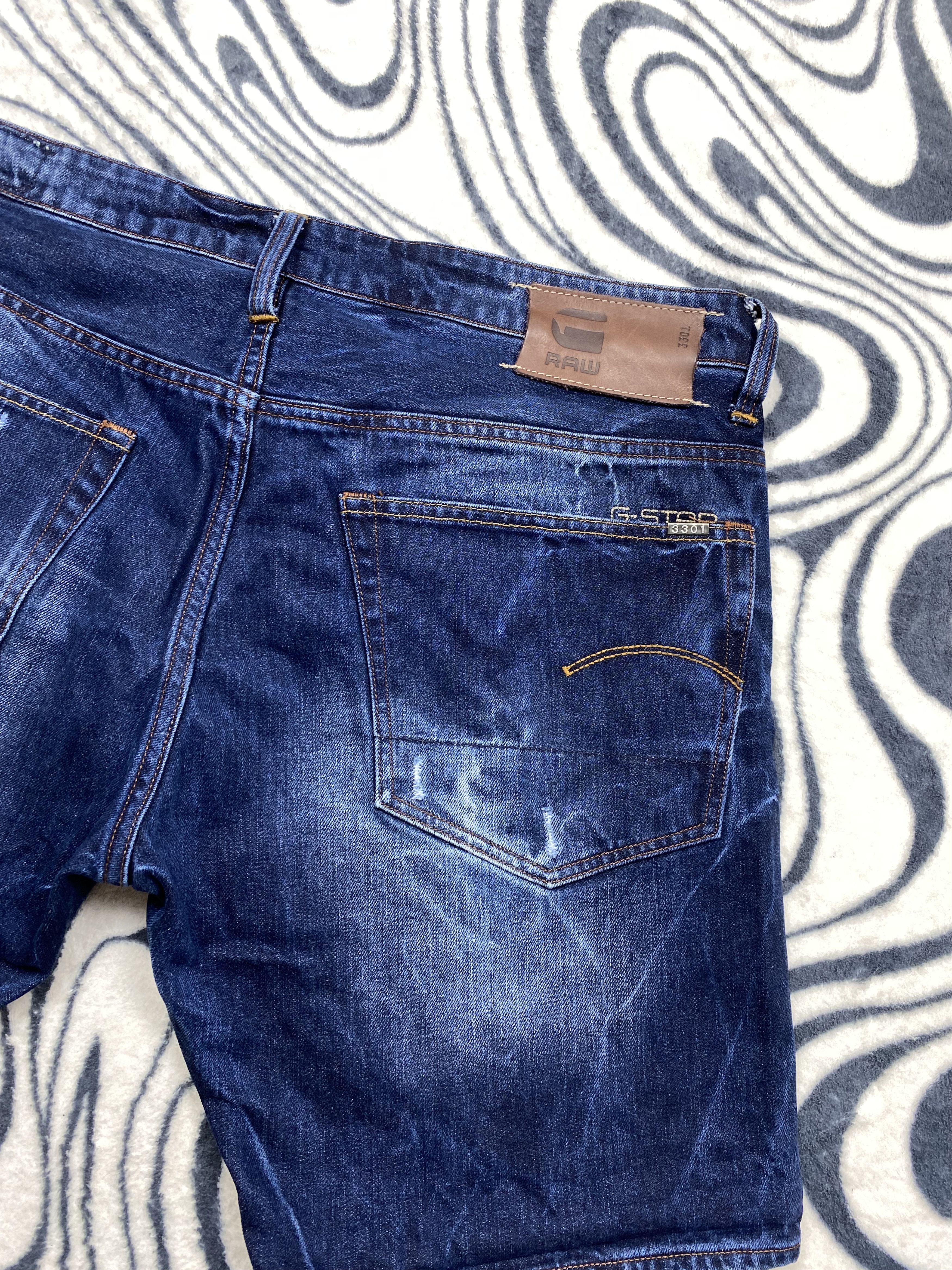 G-Star G Star Raw Mens Denim Shorts Y2K Jeans Size US 38 / EU 54 - 6 Thumbnail