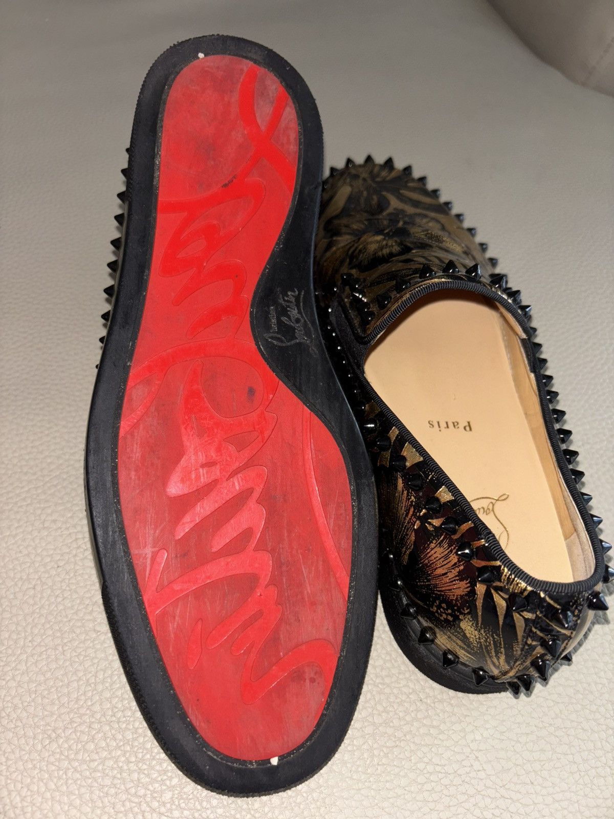 Christian Louboutin CHRISTIAN LOUBOUTIN PATENT PIK BOAT MEN'S LOAFERS Size US 9 / EU 42 - 6 Thumbnail
