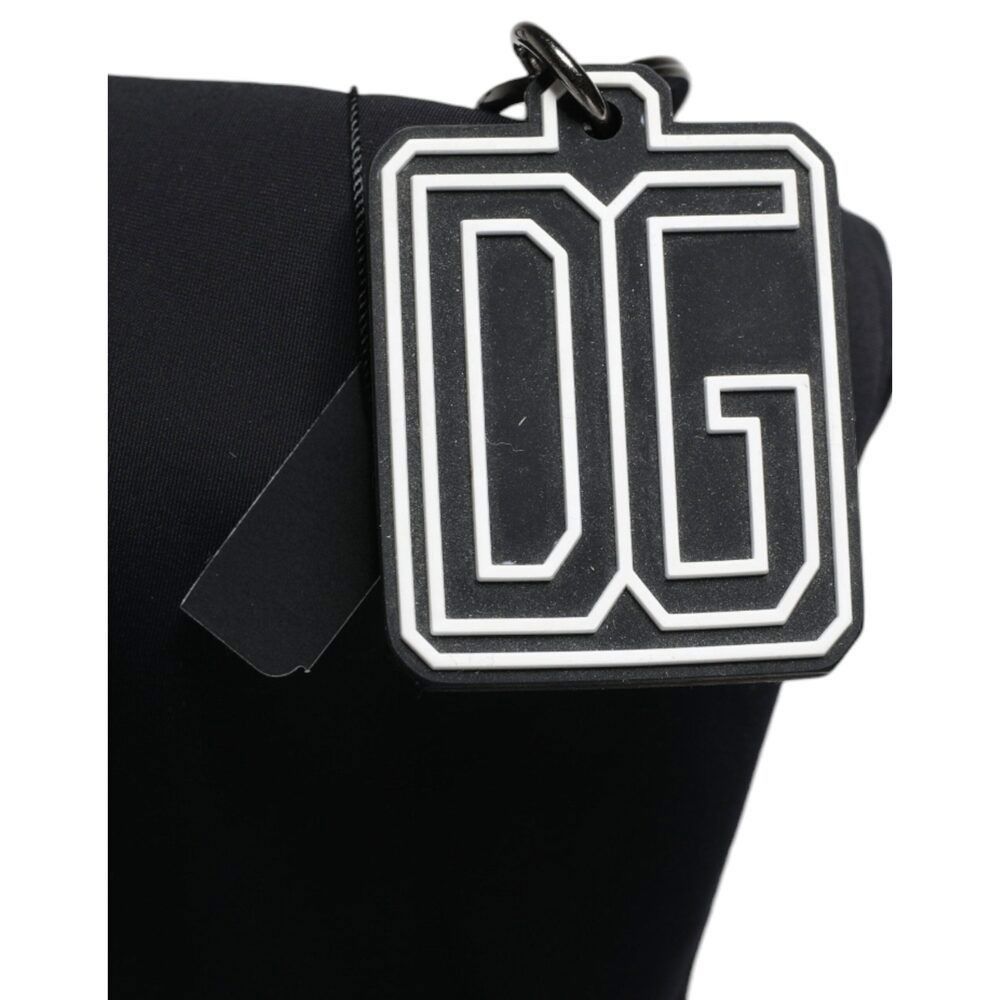 Dolce & Gabbana Dolce & Gabbana Black Canvas DG Logo Women Shopping Hand Tot Size ONE SIZE - 3 Thumbnail