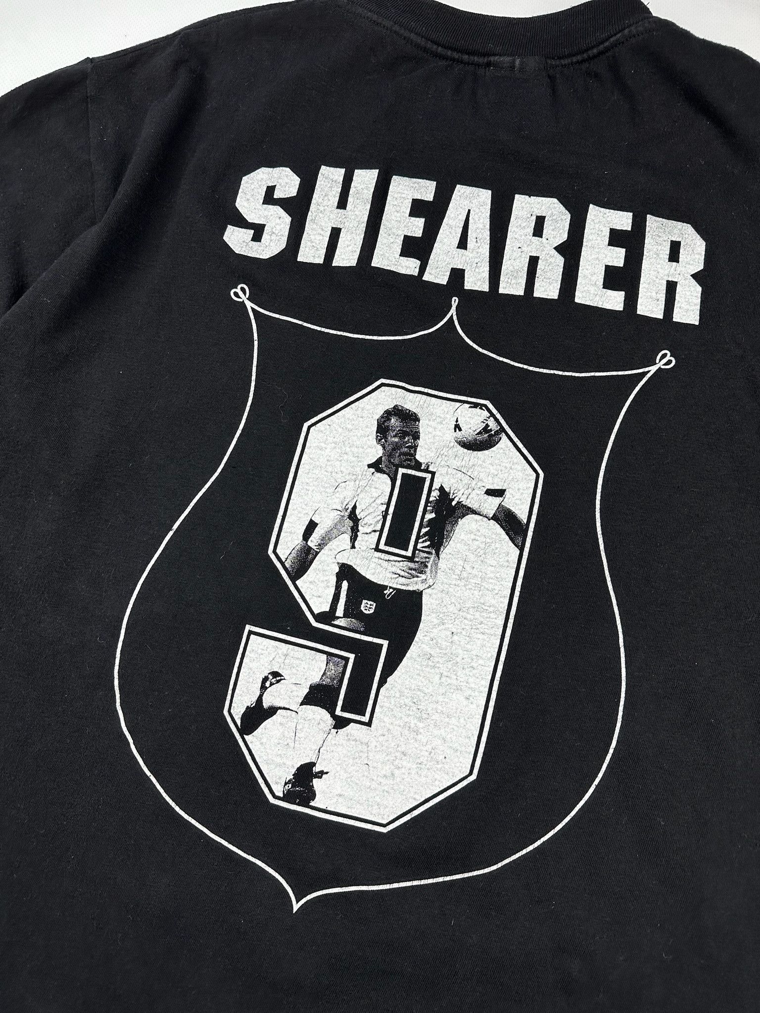 Vintage Vintage 90s Shearer Newcastle England T-shirt Football Size US M / EU 48-50 / 2 - 7 Thumbnail