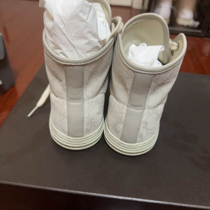 Gucci Gucci Vintage High-Top Sneakers in White - Size US 6.5 / EU 39-40 - 3 Thumbnail