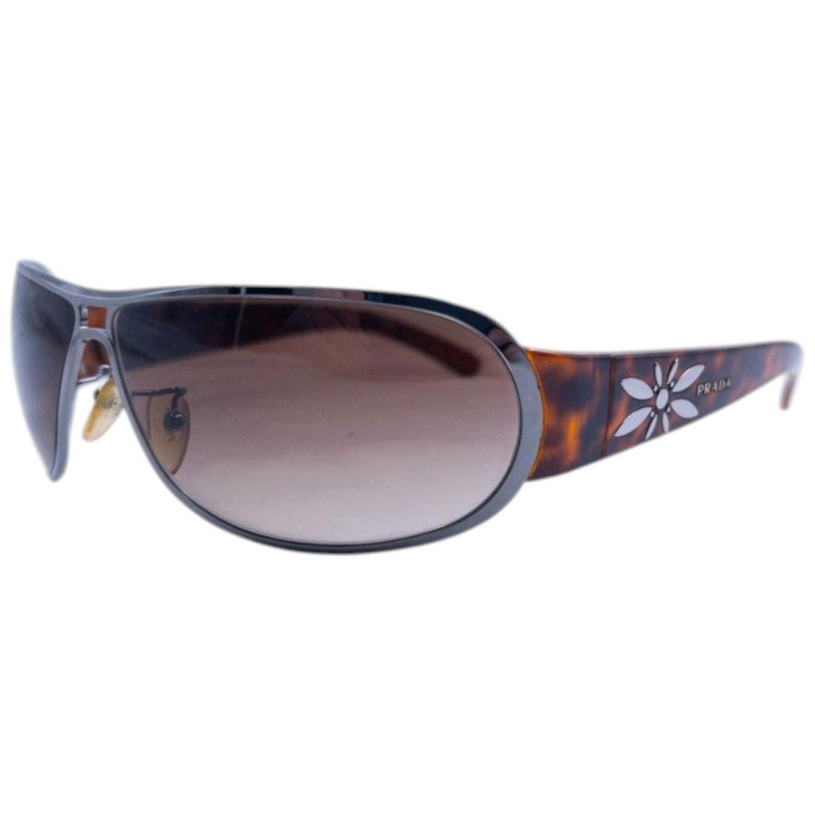 Prada Vintage Prada FlowerTortoise Shell Sunglasses Size ONE SIZE - 1 Thumbnail
