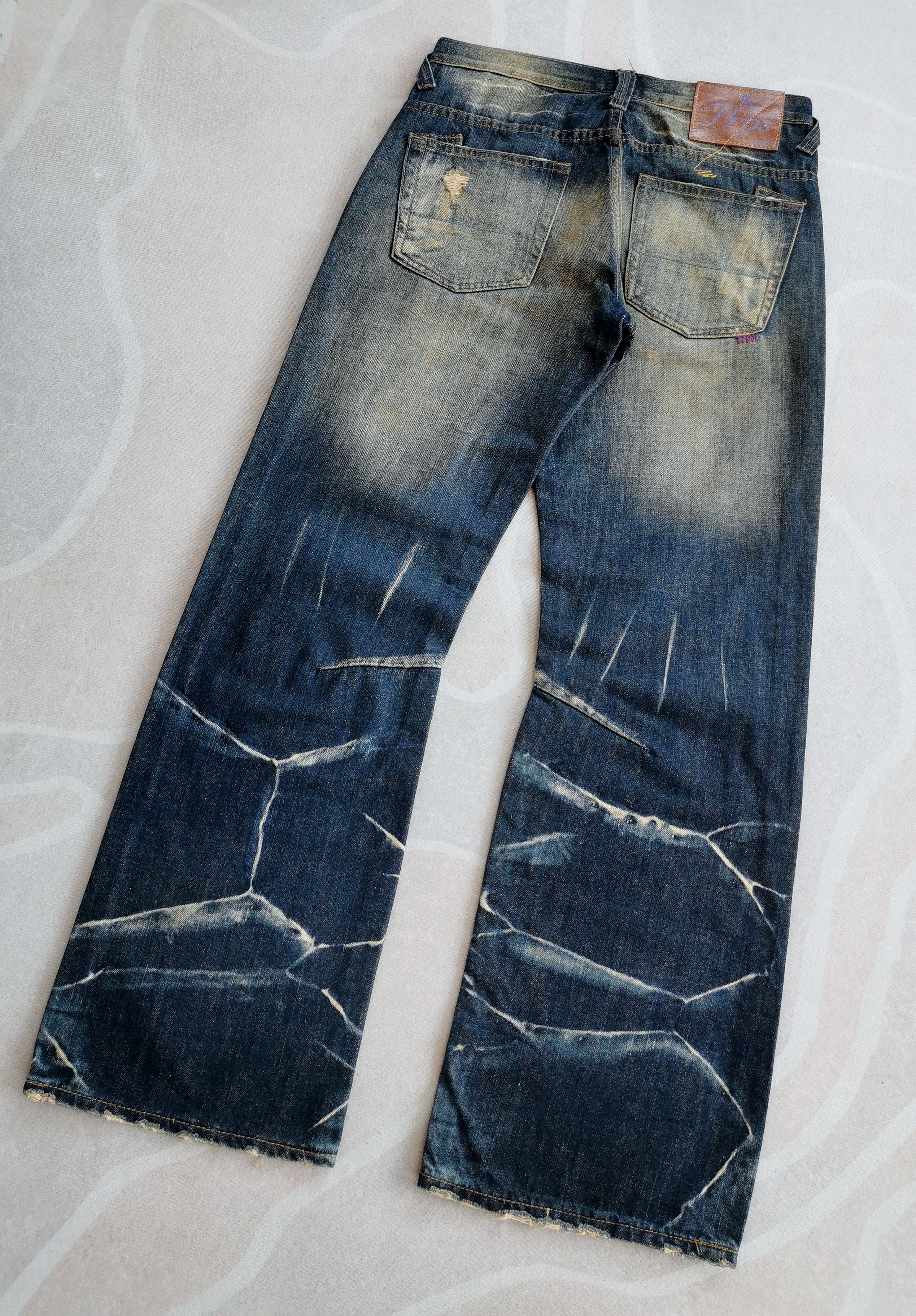 Prps PRPS Heirloom Barracuda Distressed Indigo Denim Size US 30 / EU 46 - 9 Thumbnail