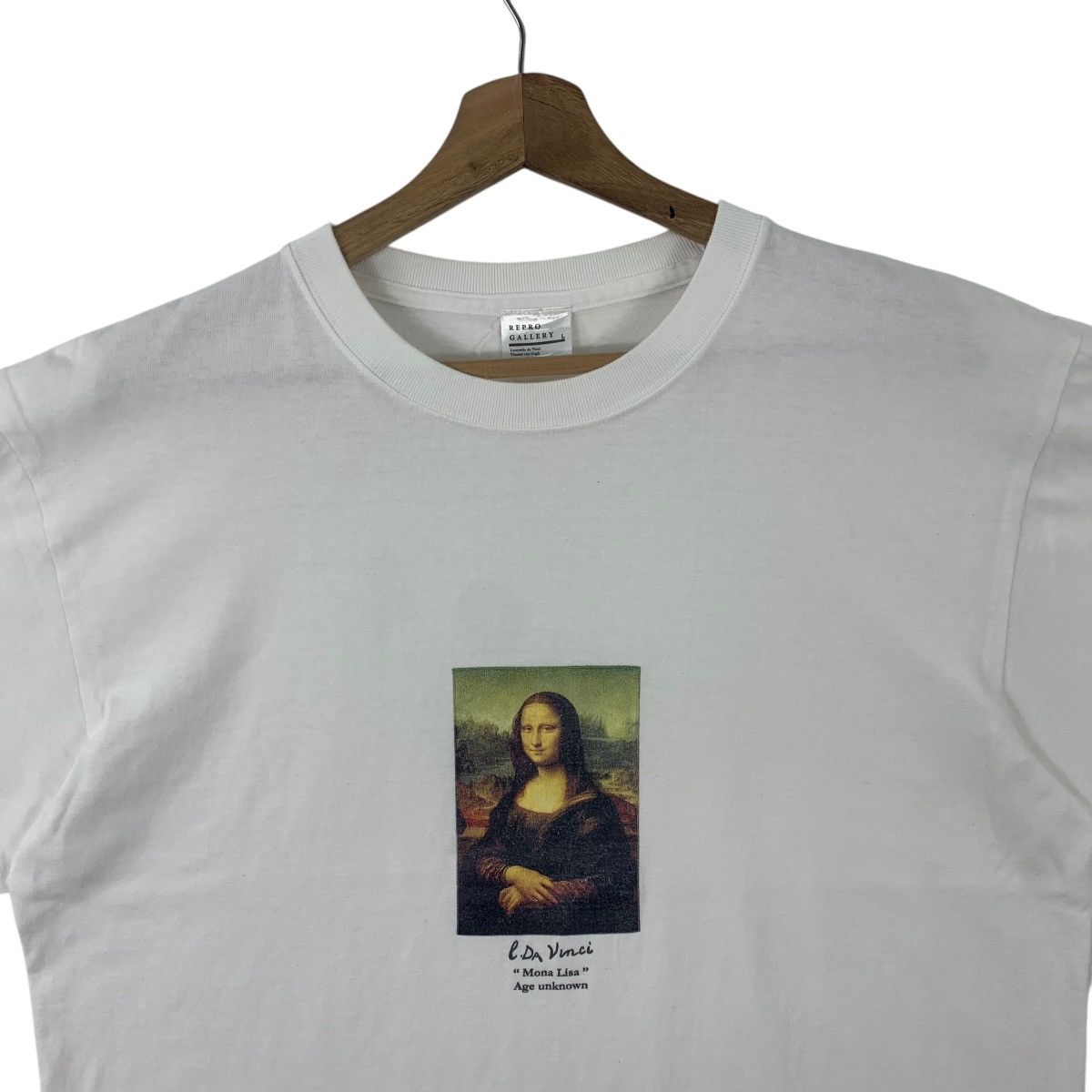 Japanese Brand MONA LISA By leanardo da vincci art picture tee Size US L / EU 52-54 / 3 - 2 Thumbnail