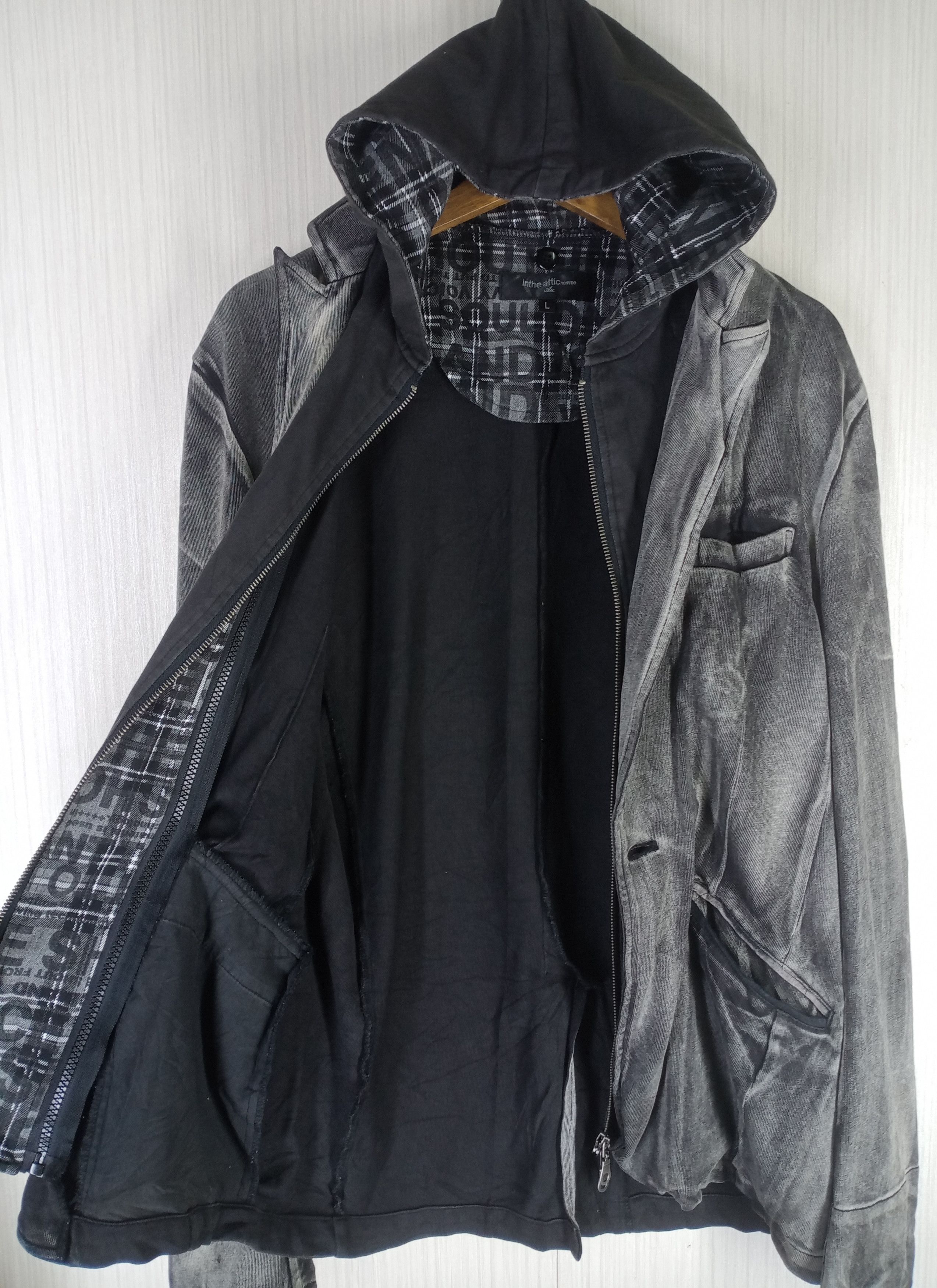 In The Attic Rare In The Attic Homme Mud Washed Hoodie Jacket Size US L / EU 52-54 / 3 - 11 Thumbnail
