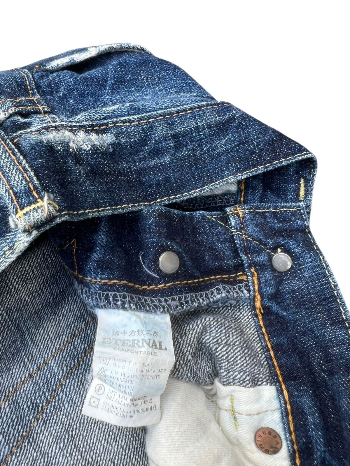 Eternal Vintage Eternal Japan Distressed Denim Flare Jeans Size US 28 / EU 44 - 21 Thumbnail