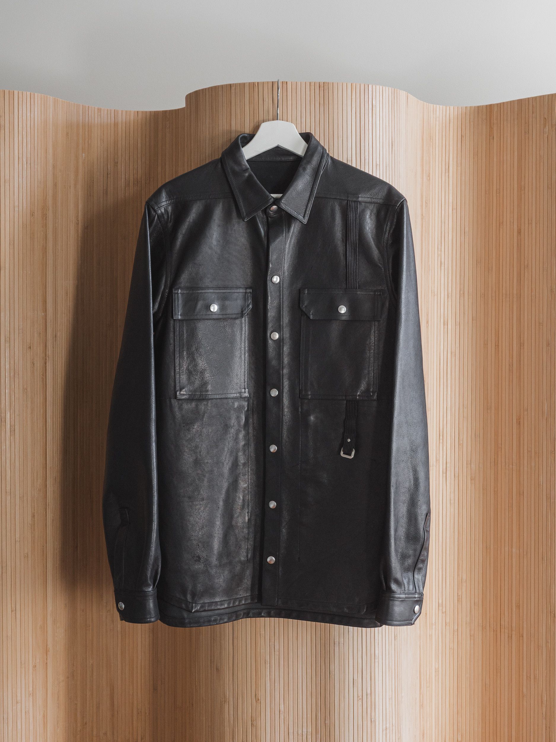 Rick Owens Rick Owens Leather Babel Jacket 48 | Grailed