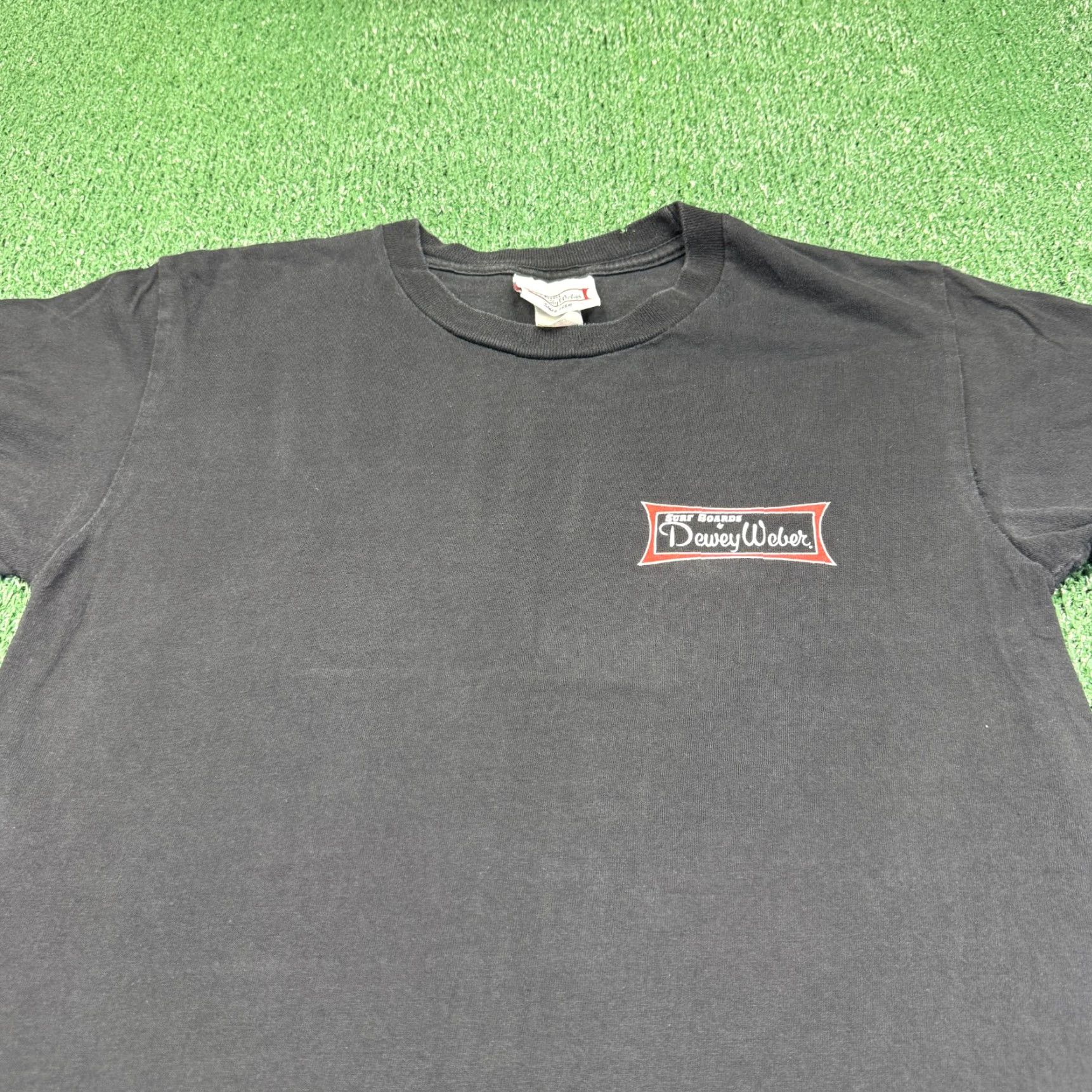 Vintage VINTAGE Dewey Weber Surf Shirts Men S Black Short Sleeve T-Shirt 90s Surfing Graphic Print Size US S / EU 44-46 / 1 - 3 Thumbnail