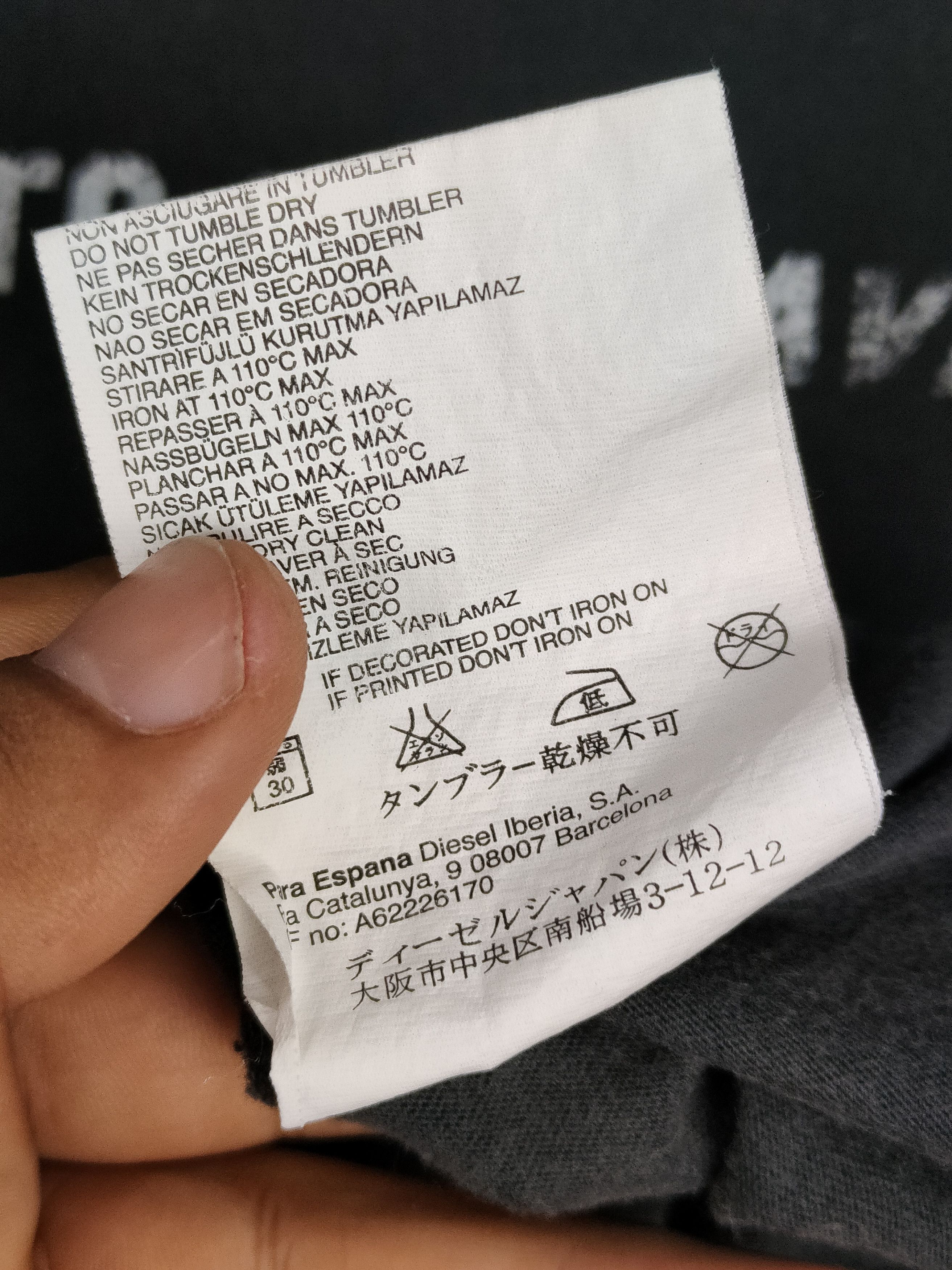 Diesel Diesel Spellout Shirt Size US L / EU 52-54 / 3 - 6 Thumbnail