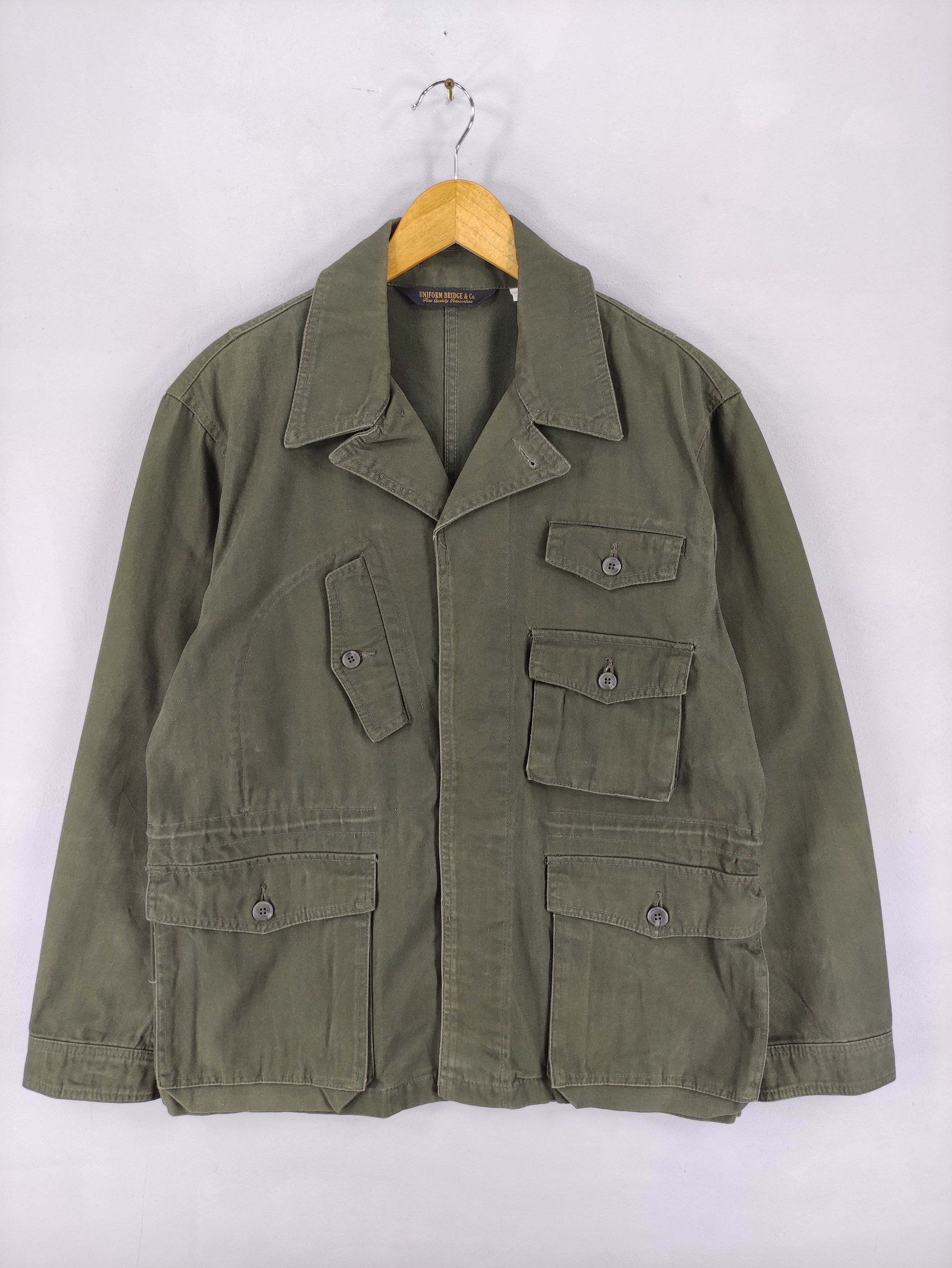 Vintage Vintage Military Jacket Uniform Bridge Button Army Size US M / EU 48-50 / 2 - 1 Thumbnail