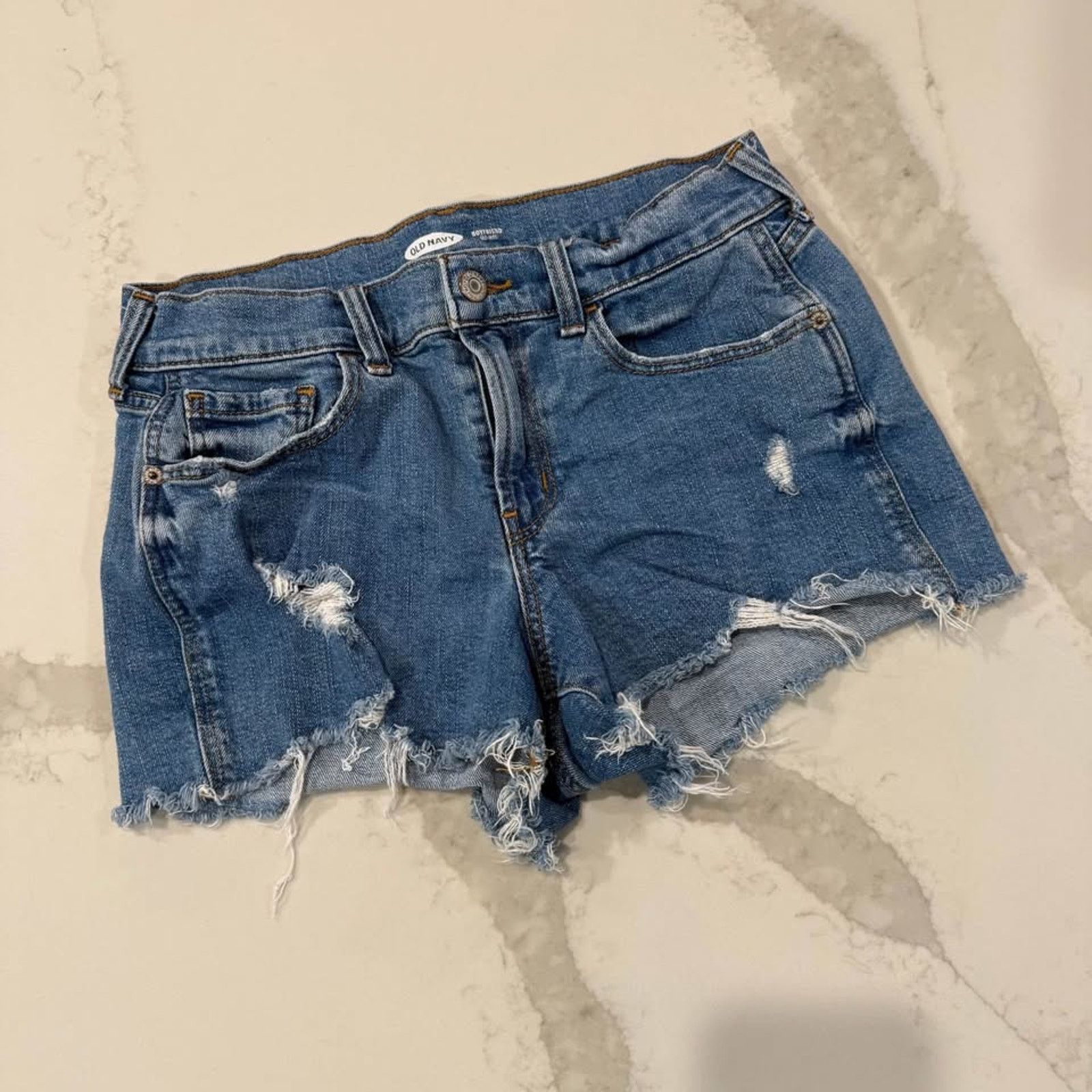 Old Navy Old Navy Womens Denim Jean Shorts Size 2 Boyfriend MidRise Size 26" / US 2 / IT 38 - 1 Thumbnail