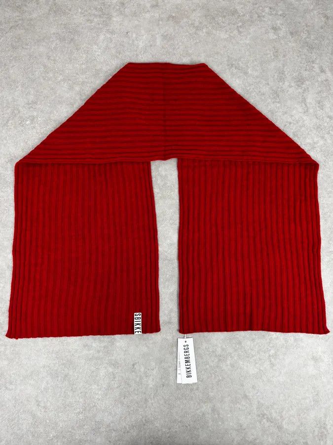 Dirk Bikkembergs 2000s Bikkembergs Red Wool Scarf Size ONE SIZE - 3 Thumbnail