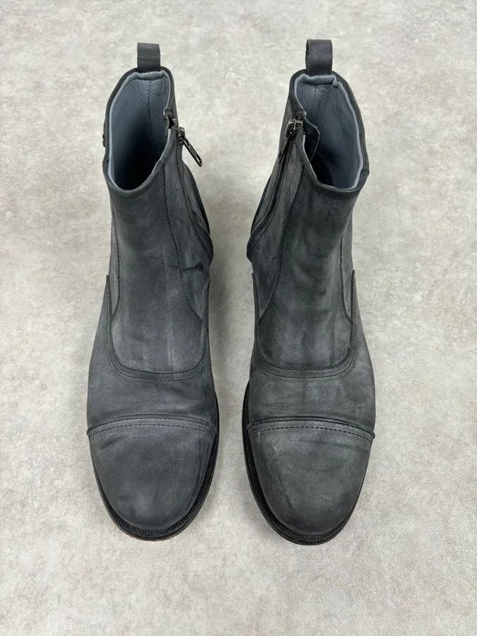 Diesel Diesel Grey Mid-Calf Leather Boots Size US 9 / EU 42 - 6 Thumbnail