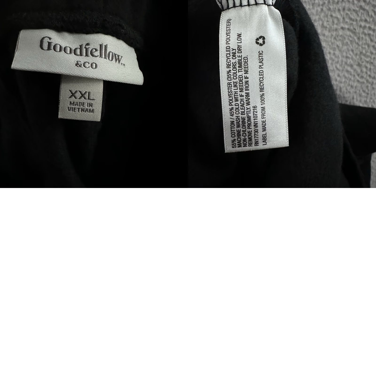 Vintage Goodfellow Mens Pants Black Size XXL Knit Jogger Stretch Cotton Blend Size US 39 - 10 Thumbnail