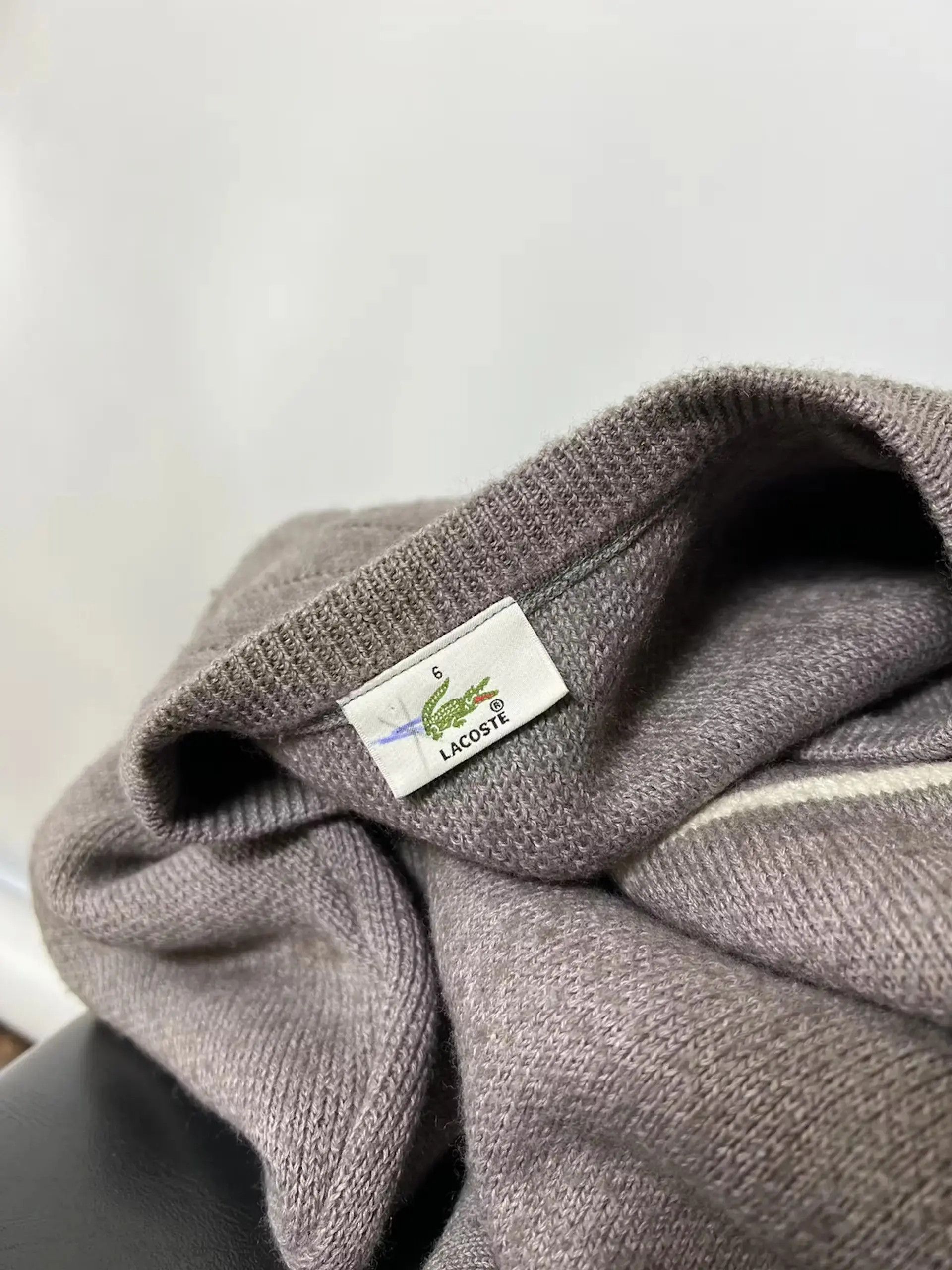Designer × Lacoste × Vintage Vintage Lacoste knit sweater Size US L / EU 52-54 / 3 - 3 Thumbnail