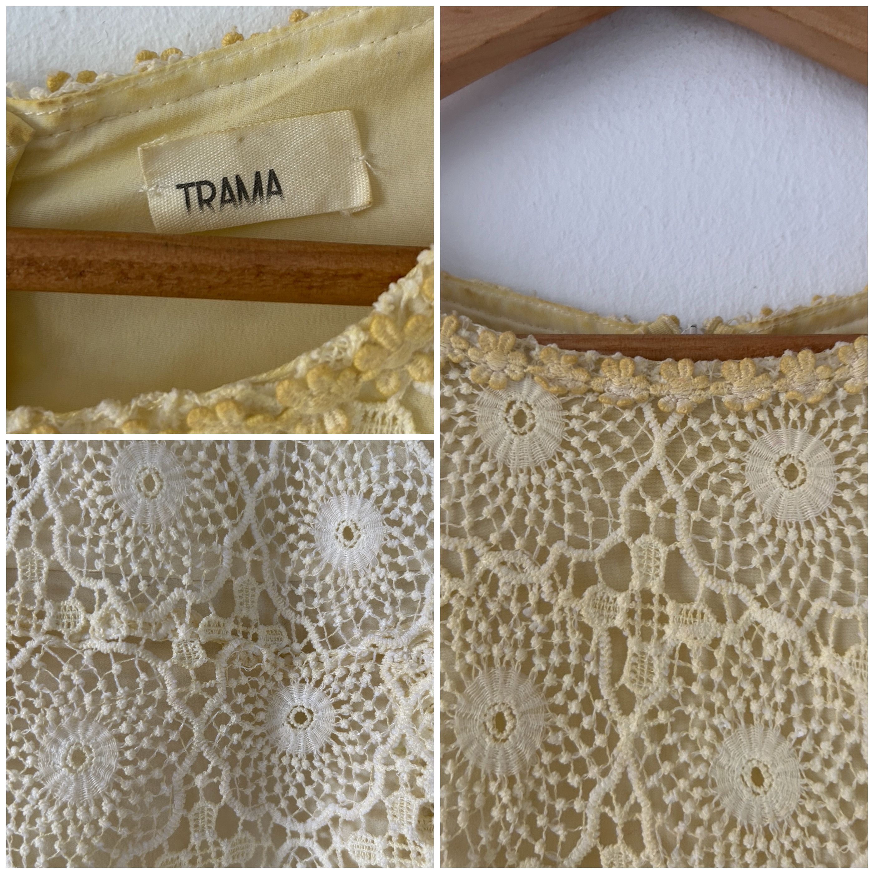 Vintage Vintage 70s ivory lace peplum blouse Size M / US 6-8 / IT 42-44 - 9 Thumbnail