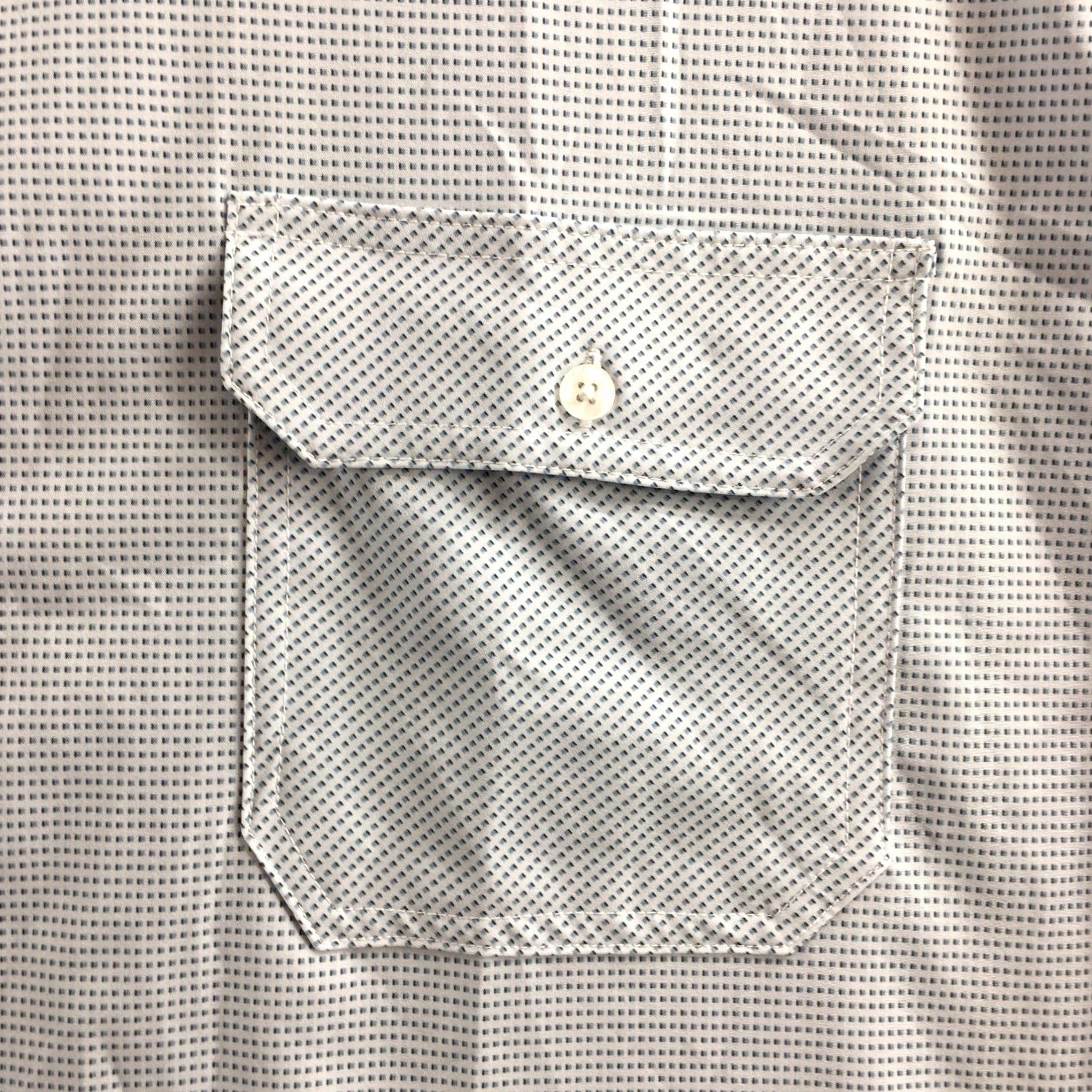 Kenneth Cole Kenneth Cole Regular Fit Button Up Shirt Mens 4X Blue Short Sleeve Collared Shirt Size US XXL / EU 58 / 5 - 5 Thumbnail