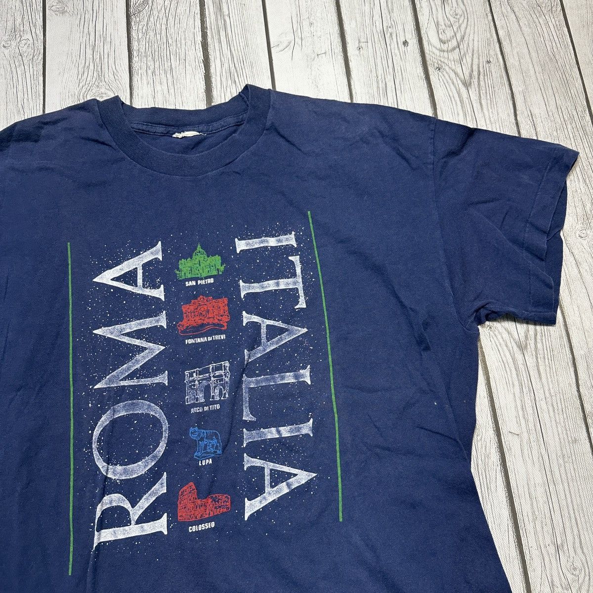 Vintage Vintage Roma Italia tee Size US XL / EU 56 / 4 - 3 Thumbnail