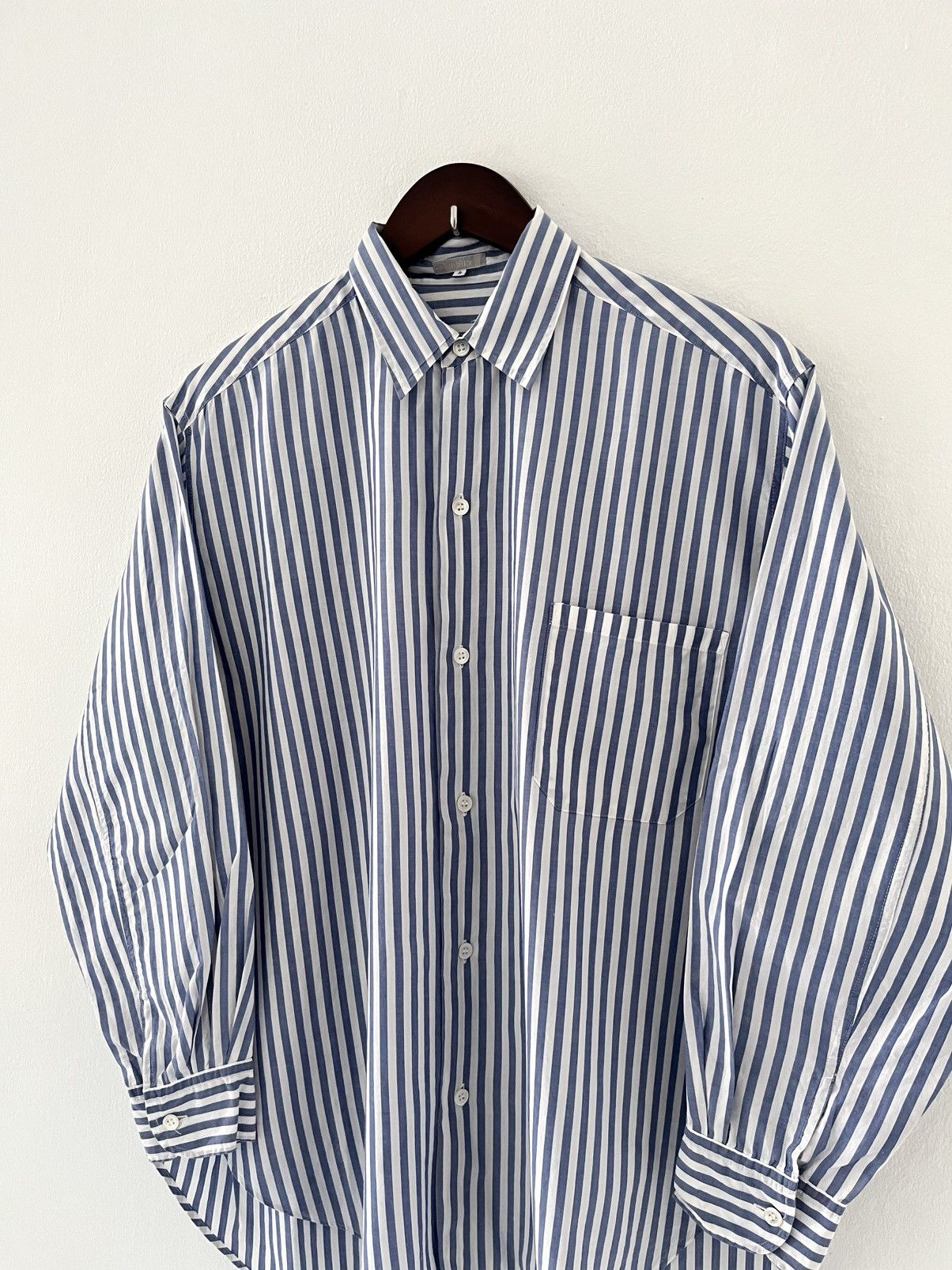 Yohji Yamamoto Yohji Yamamoto INED Striped Baggy Shirt Size US M / EU 48-50 / 2 - 3 Thumbnail
