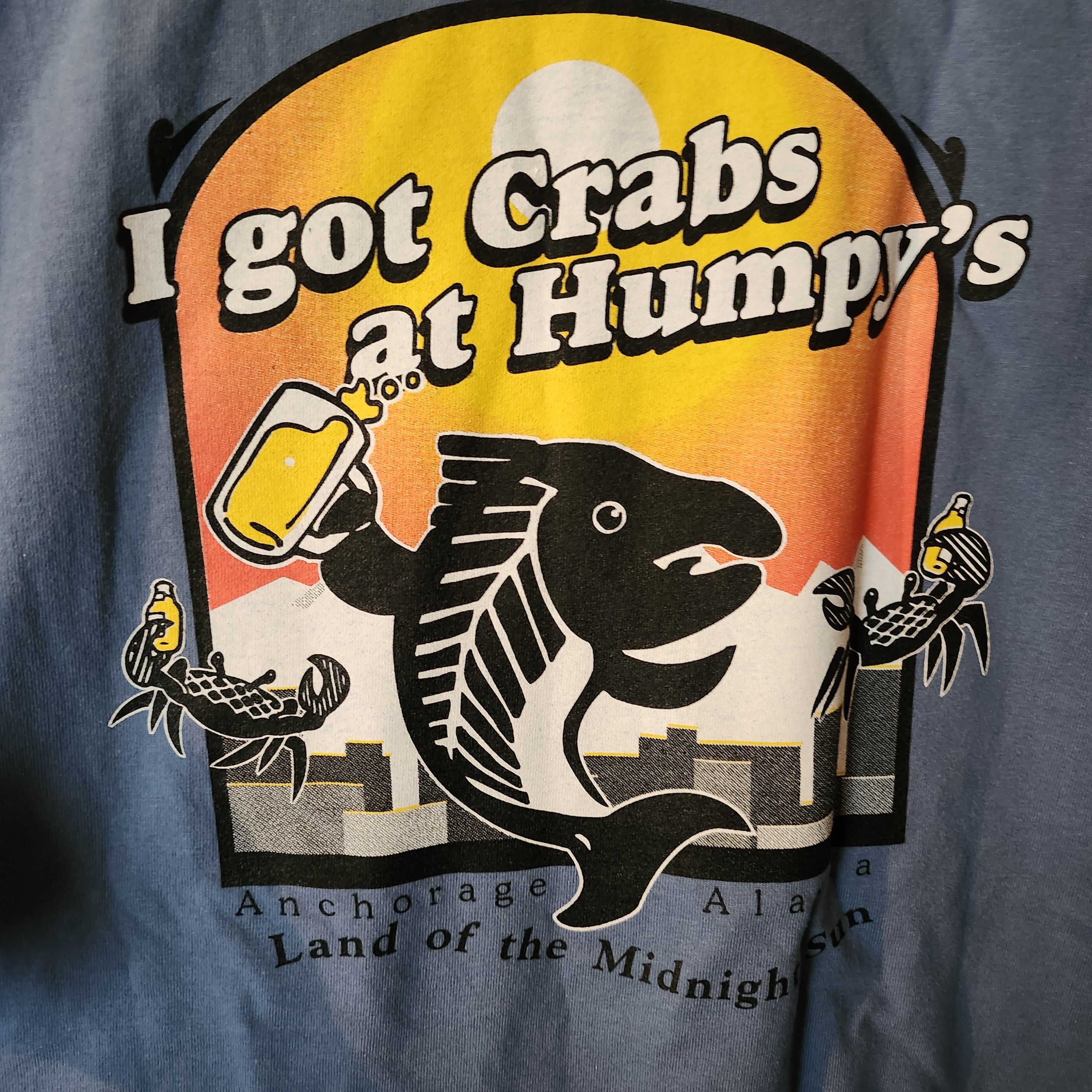 Other Humpy's Alaskan Alehouse T-Shirt Men's XL Blue "I Got Crabs" Size US XL / EU 56 / 4 - 4 Thumbnail