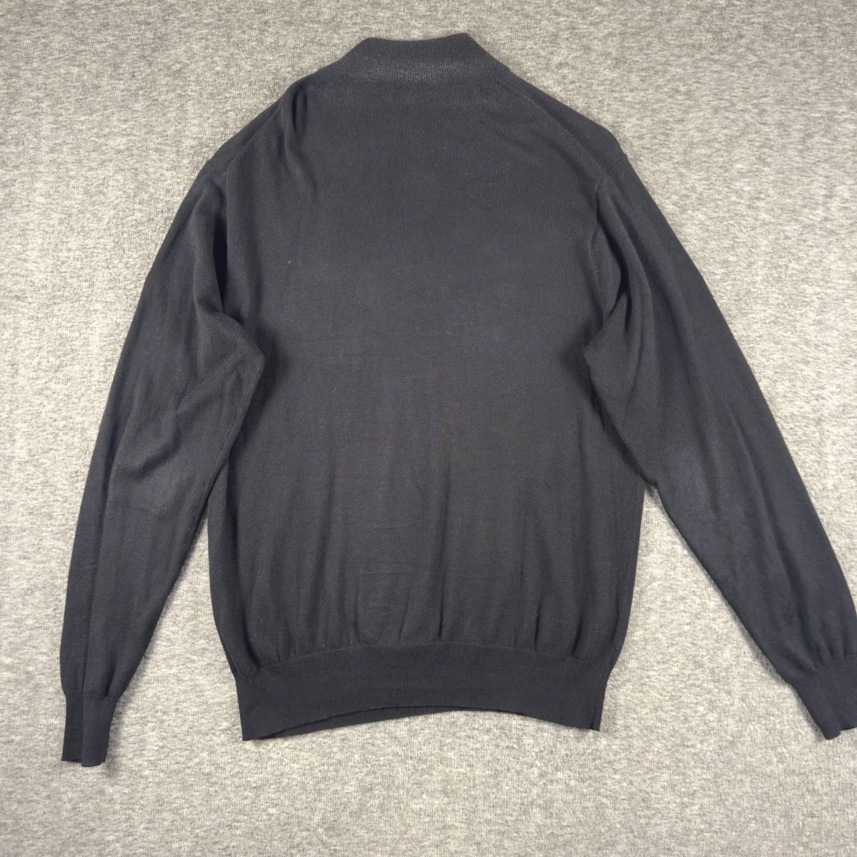 Peter Millar Peter Millar Sweater Mens Medium Black 1/4 Zip Mock Neck Cotton Cashmere Golf Size US M / EU 48-50 / 2 - 6 Thumbnail