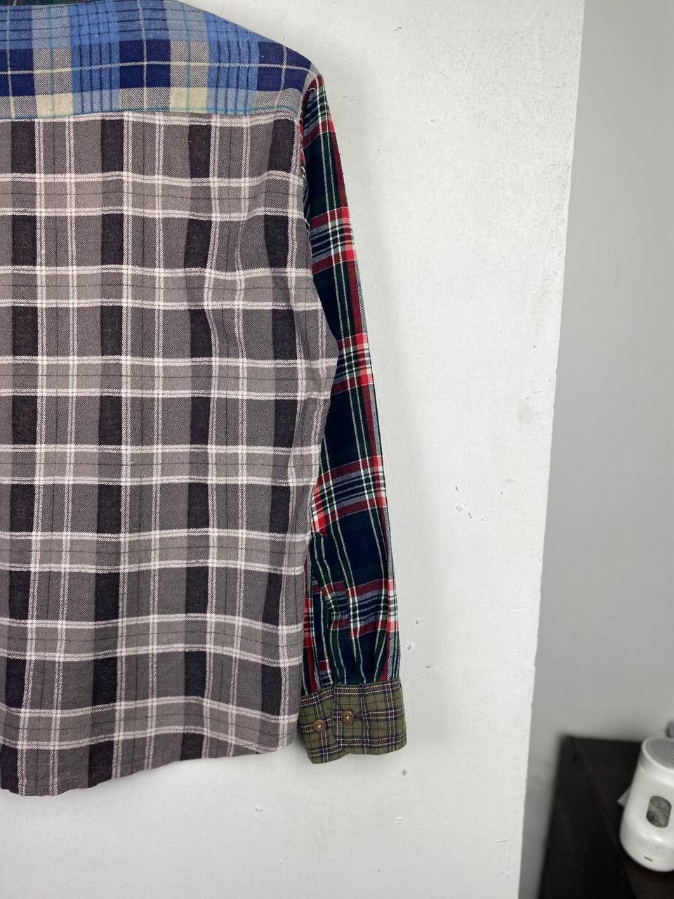 Japanese Brand japanese brand patchworks flannel shirt nice design Size US M / EU 48-50 / 2 - 8 Thumbnail
