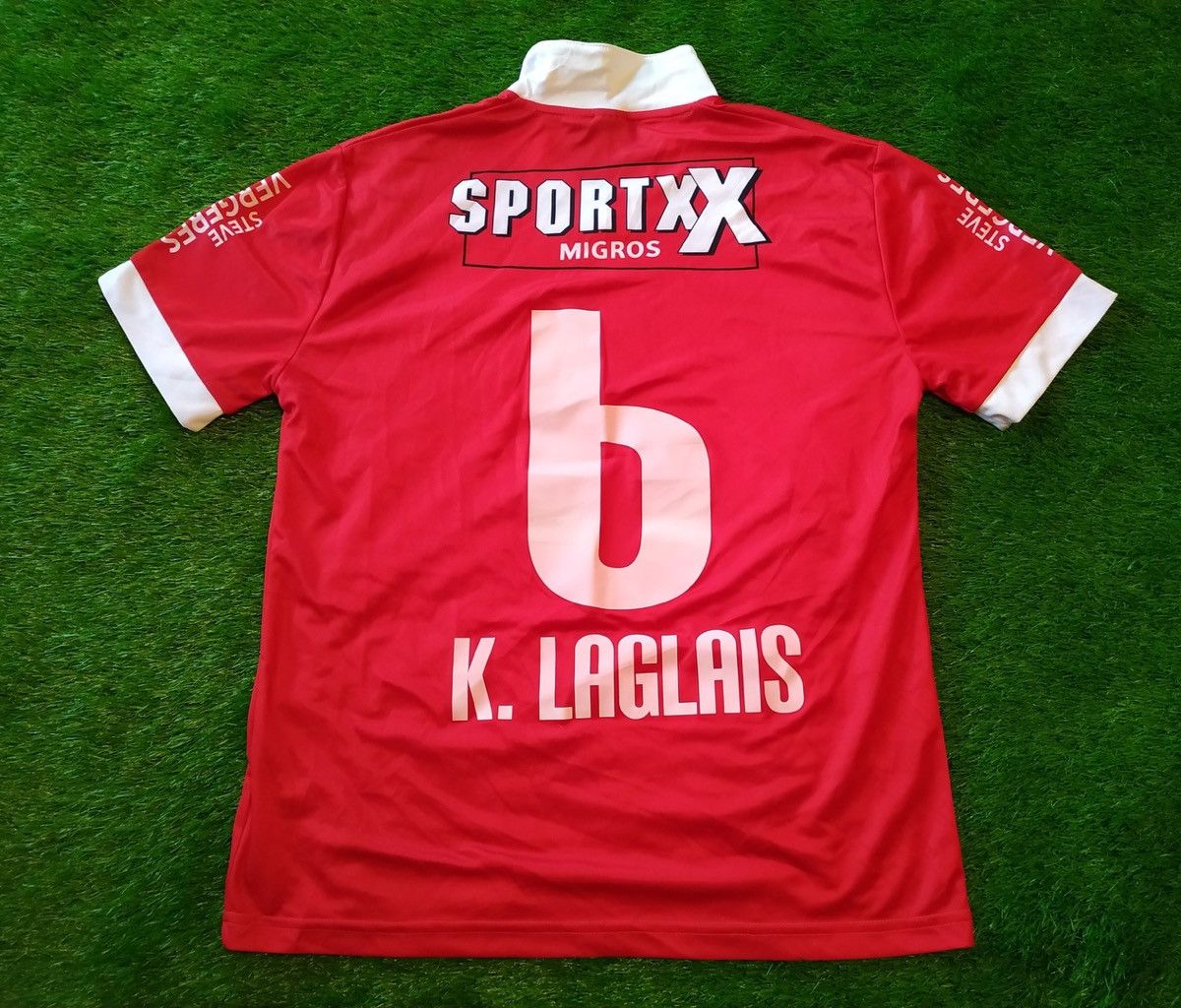 Errea FC Sion Switzerland #6 match worn player issued shirt Size US M / EU 48-50 / 2 - 2 Thumbnail