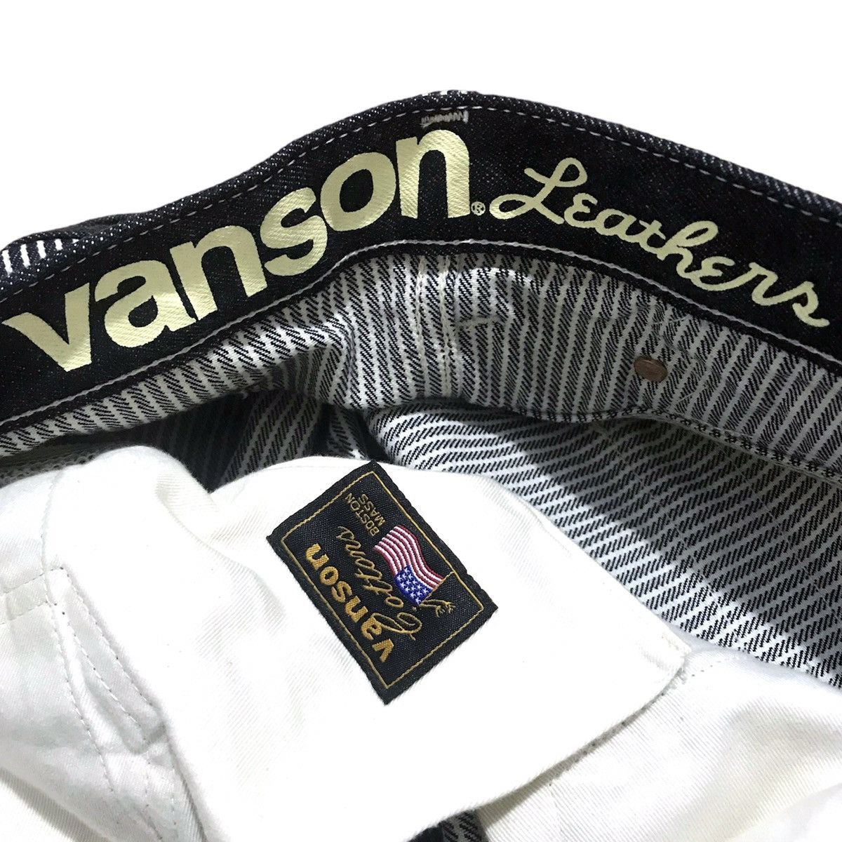 Vanson Leathers × Vintage Vanson Leather Carpenter Hickory Stripe Pants Size US 30 / EU 46 - 9 Thumbnail