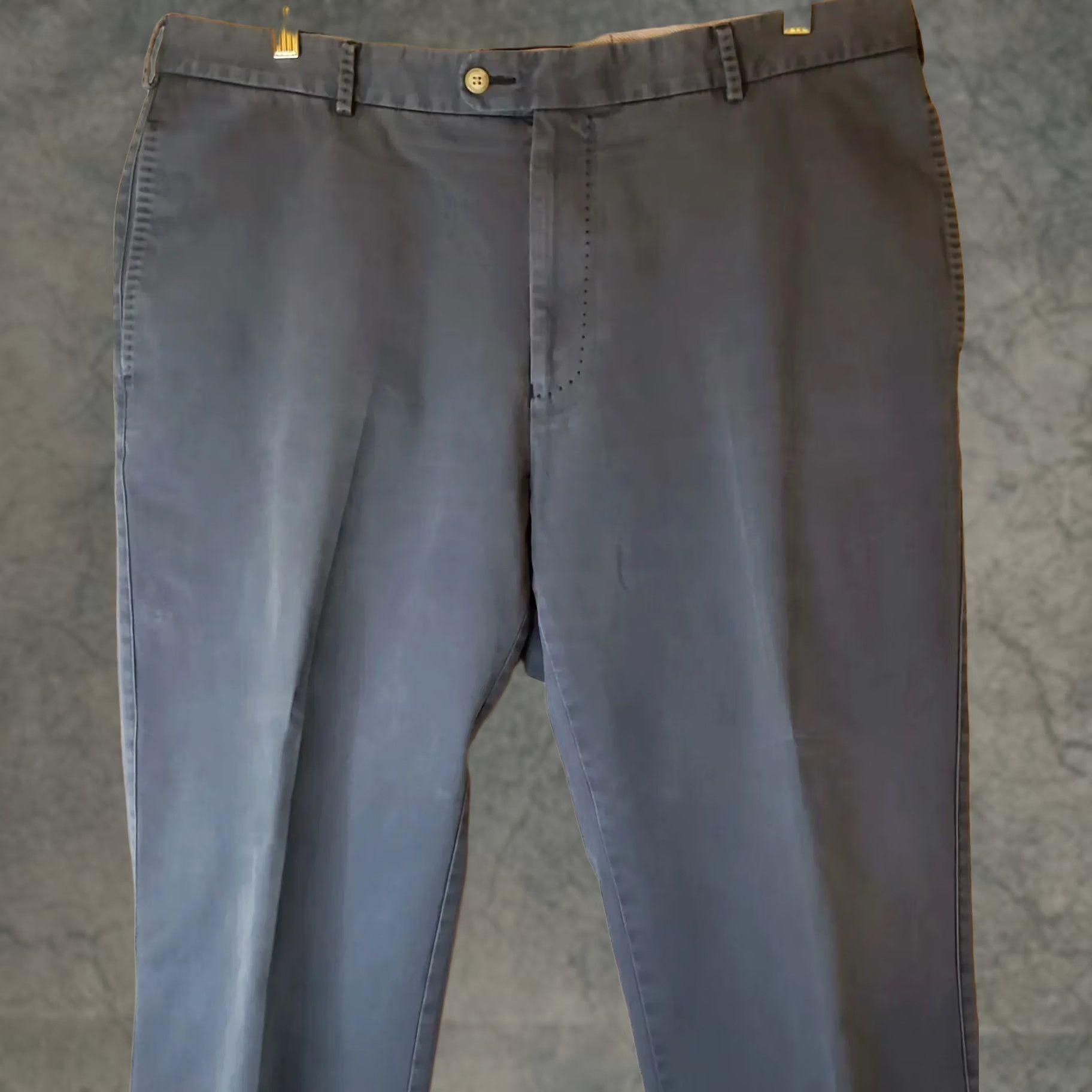 Peter Millar Peter Millar Chino Pants Flat Front Blue Cotton 38 X 30 Mens Size US 38 / EU 54 - 1 Thumbnail