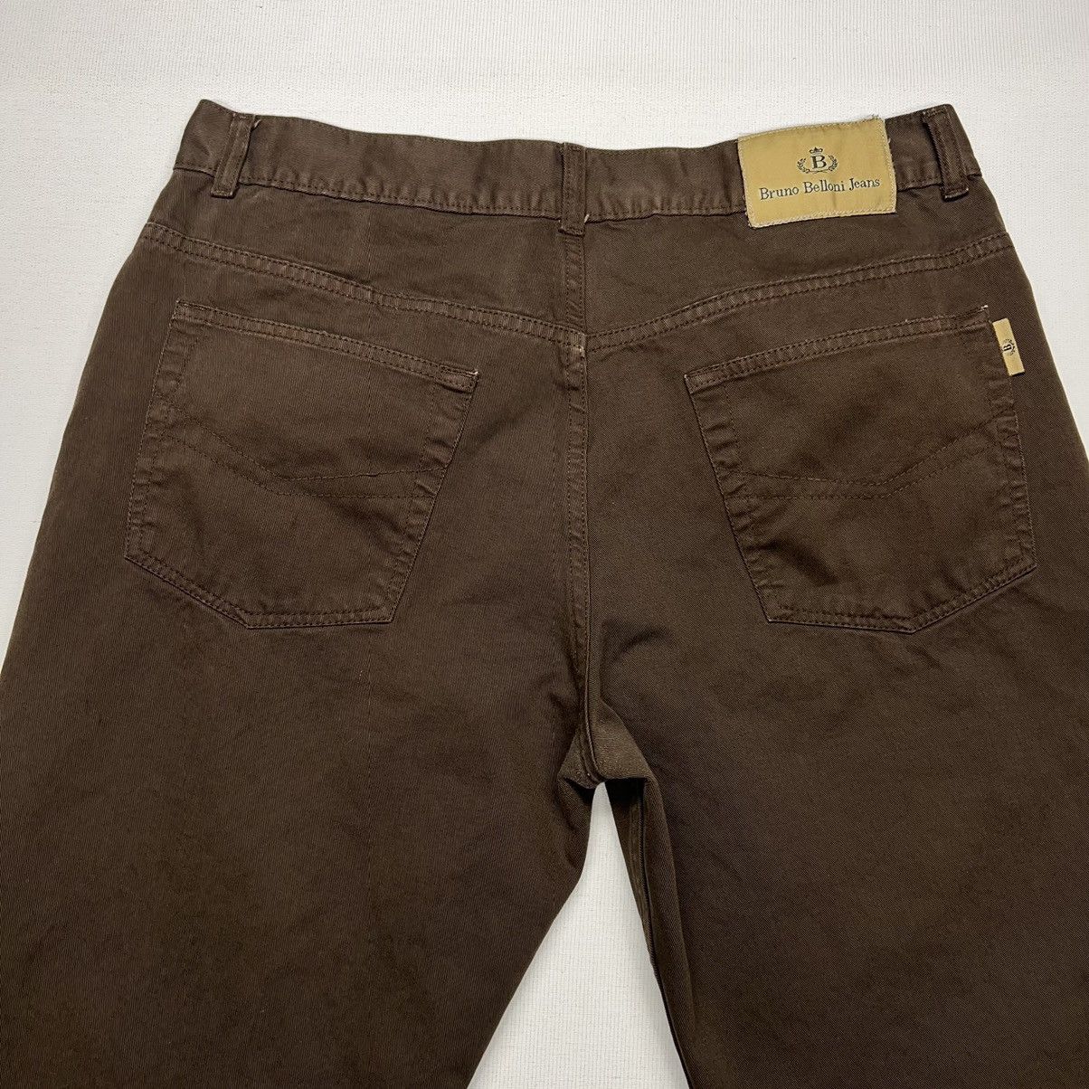 Vintage VTG Bruno Belloni Pants Brown Straight Fit Chino Europe Size US 36 / EU 52 - 10 Thumbnail