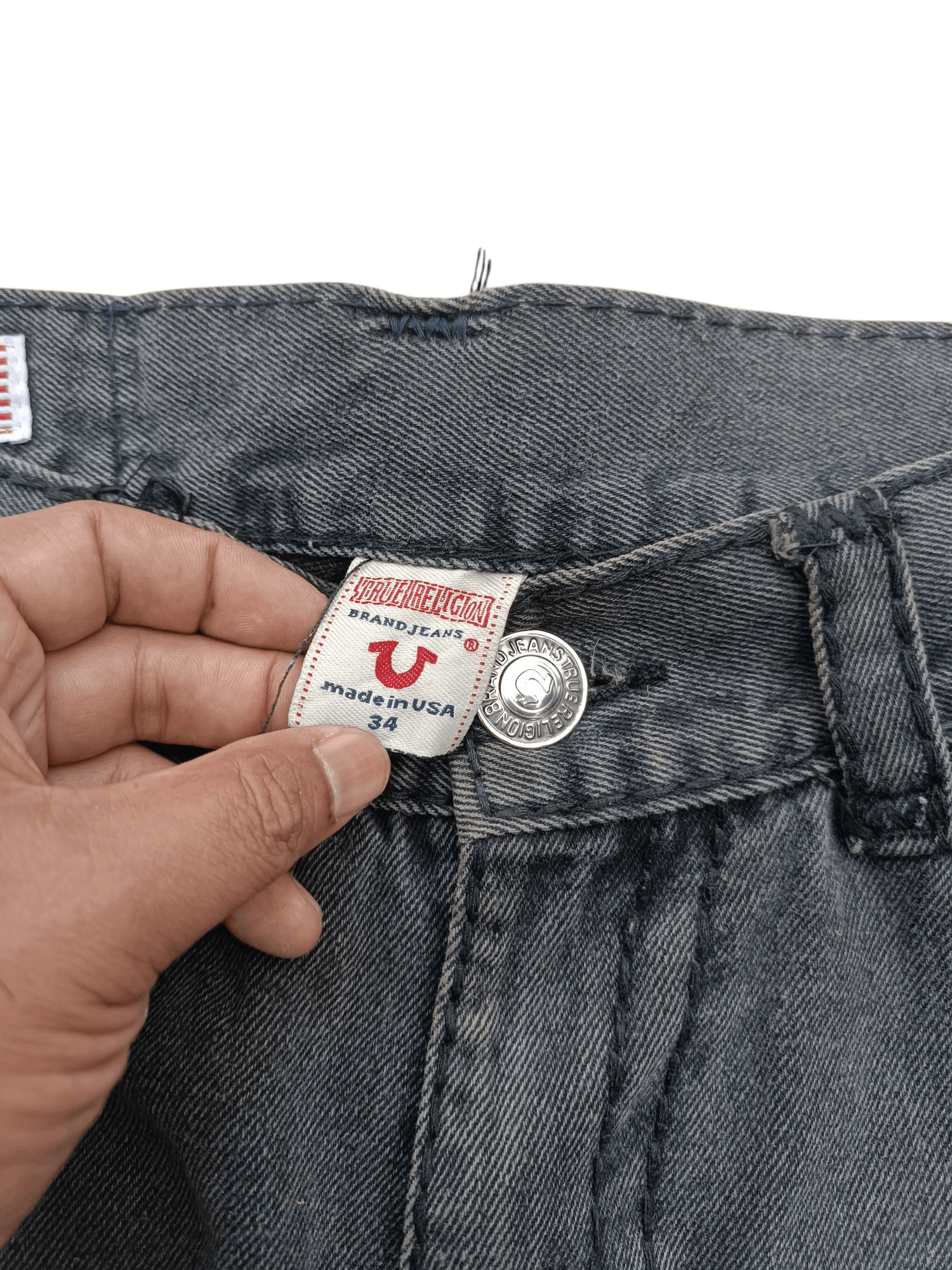 True Religion × Vintage Vintage True Religion Johnny Super T Distressed Jeans TR028 Size US 32 / EU 48 - 12 Thumbnail
