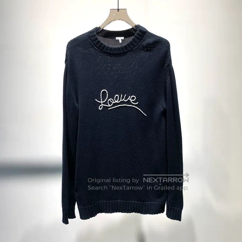 Loewe Loewe Black Logo Knit Sweater Size XS / US 0-2 / IT 36-38 - 1 Thumbnail
