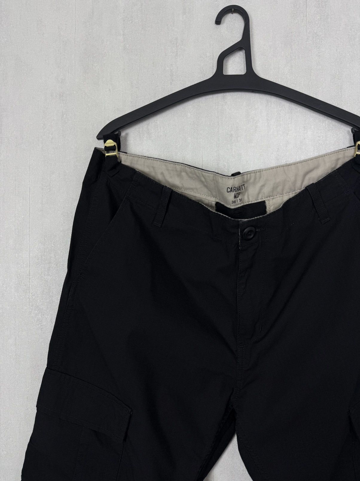 Carhartt Carhartt WIP Black Aviation Cargo Pants Size 36x34 Size US 36 / EU 52 - 8 Thumbnail