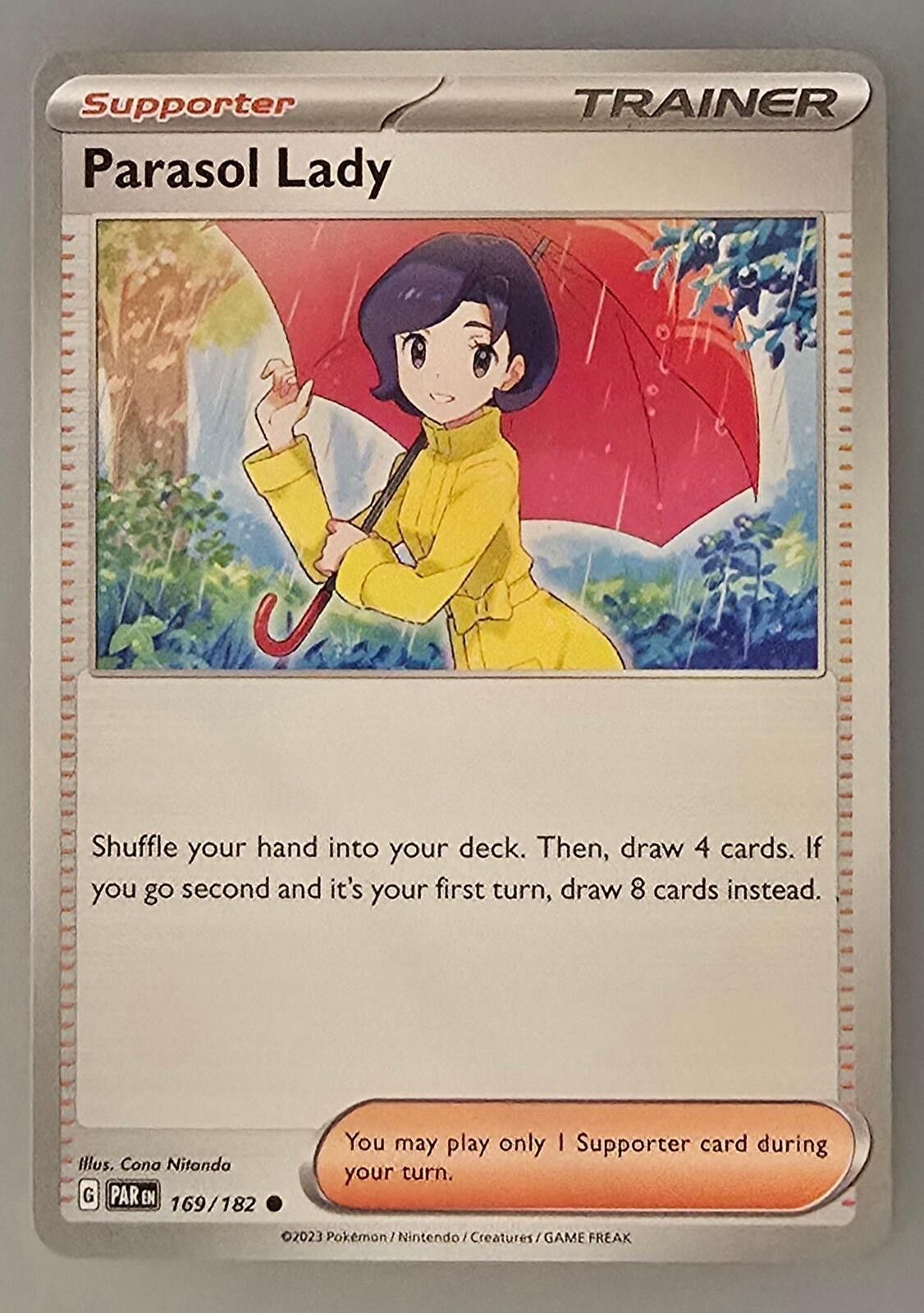 Pokemon Parasol Lady card Scarlet & Violet: Paradox Rift Size ONE SIZE - 1 Thumbnail