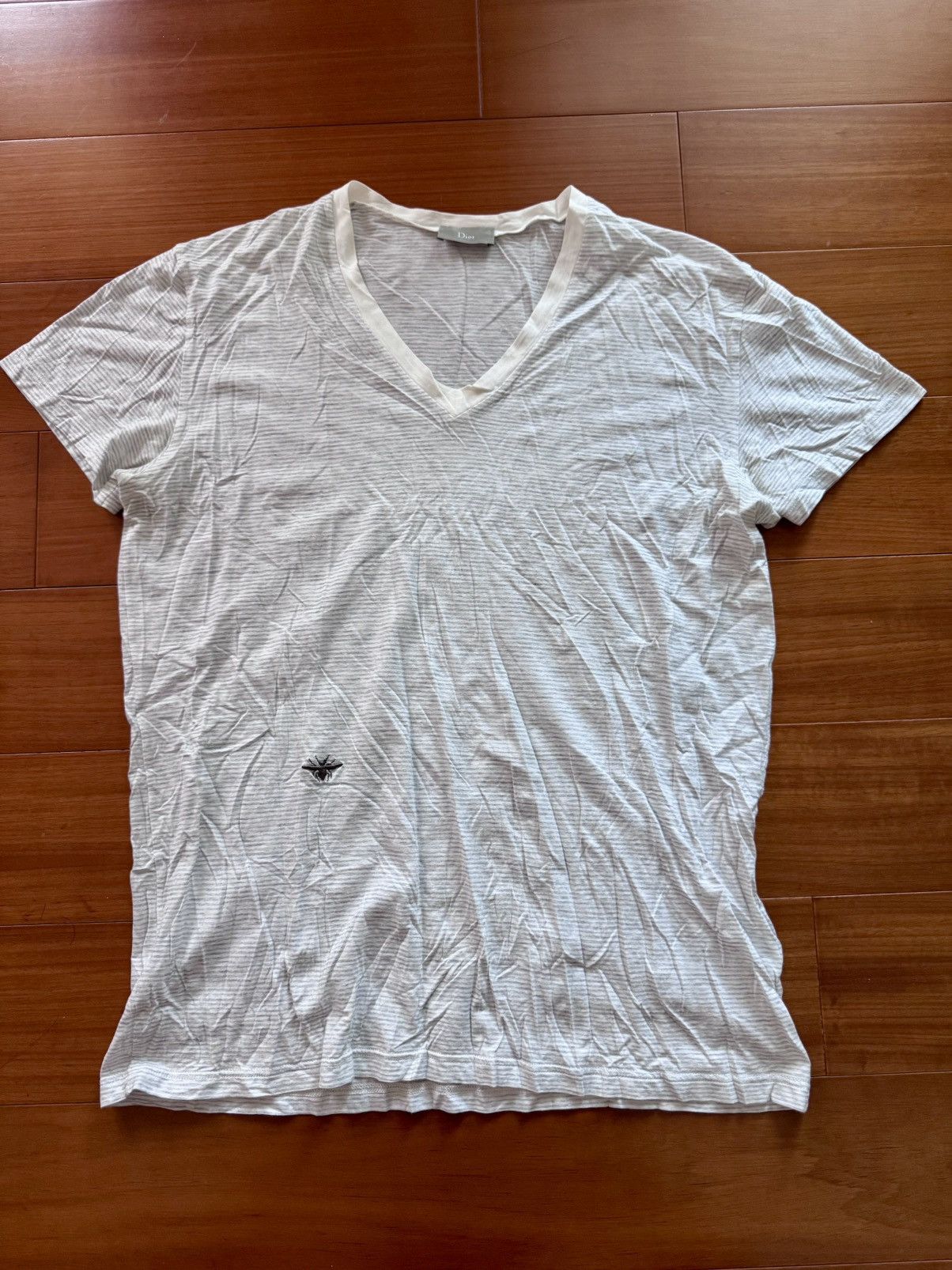 クリスチャン ディオール Cotton striped T-shirt Dior Long-Sleeve Striped Top, Size M