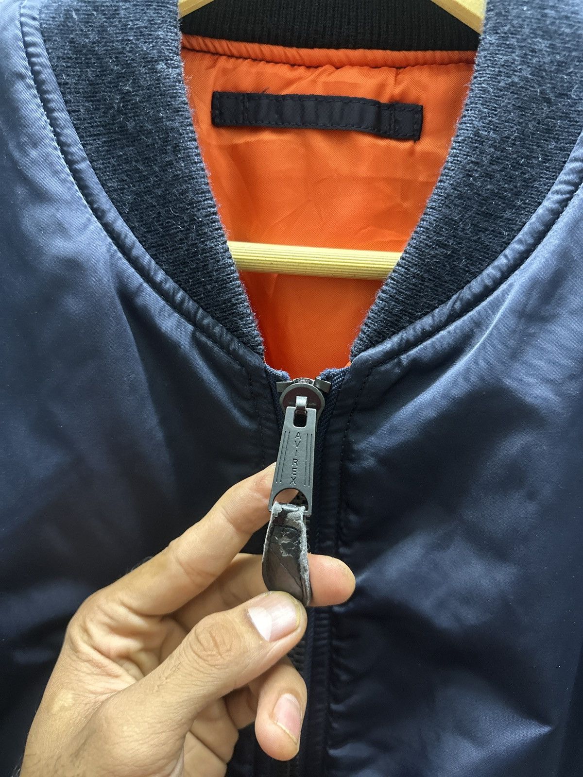Avirex × Vintage 🔥Best Offer Vintage Avirex Ma-1 Spellout Bomber Jacket Size US L / EU 52-54 / 3 - 9 Thumbnail