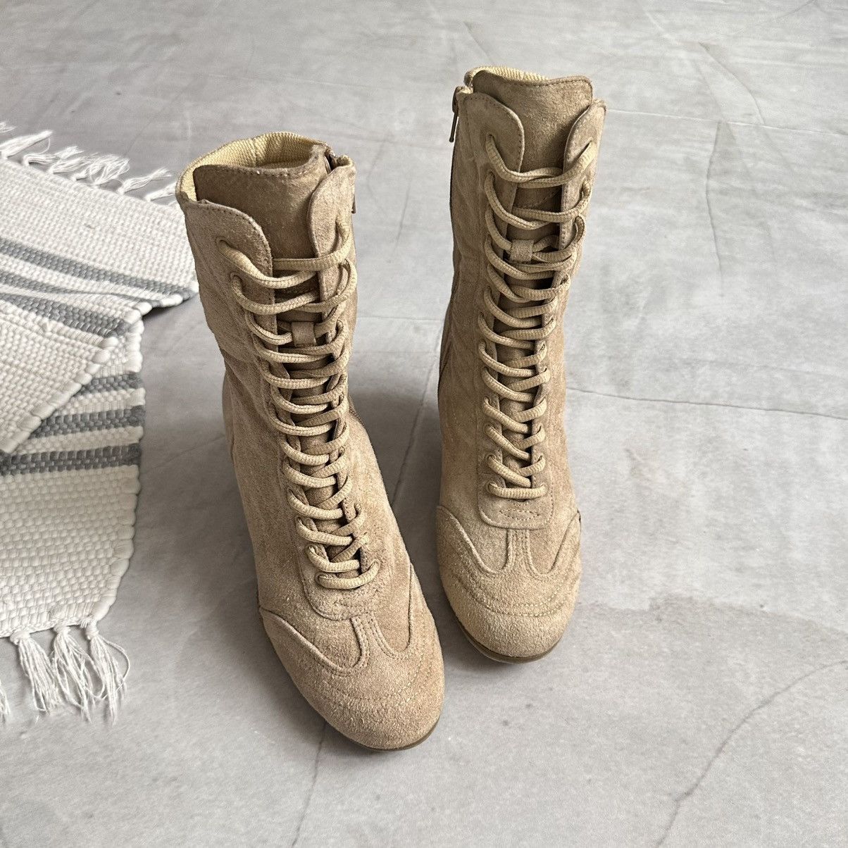 New Rock Cyber Y2K Moto Boots Kitten Heels Prada Miu Miu Vibe Size US 8 / IT 38 - 7 Thumbnail