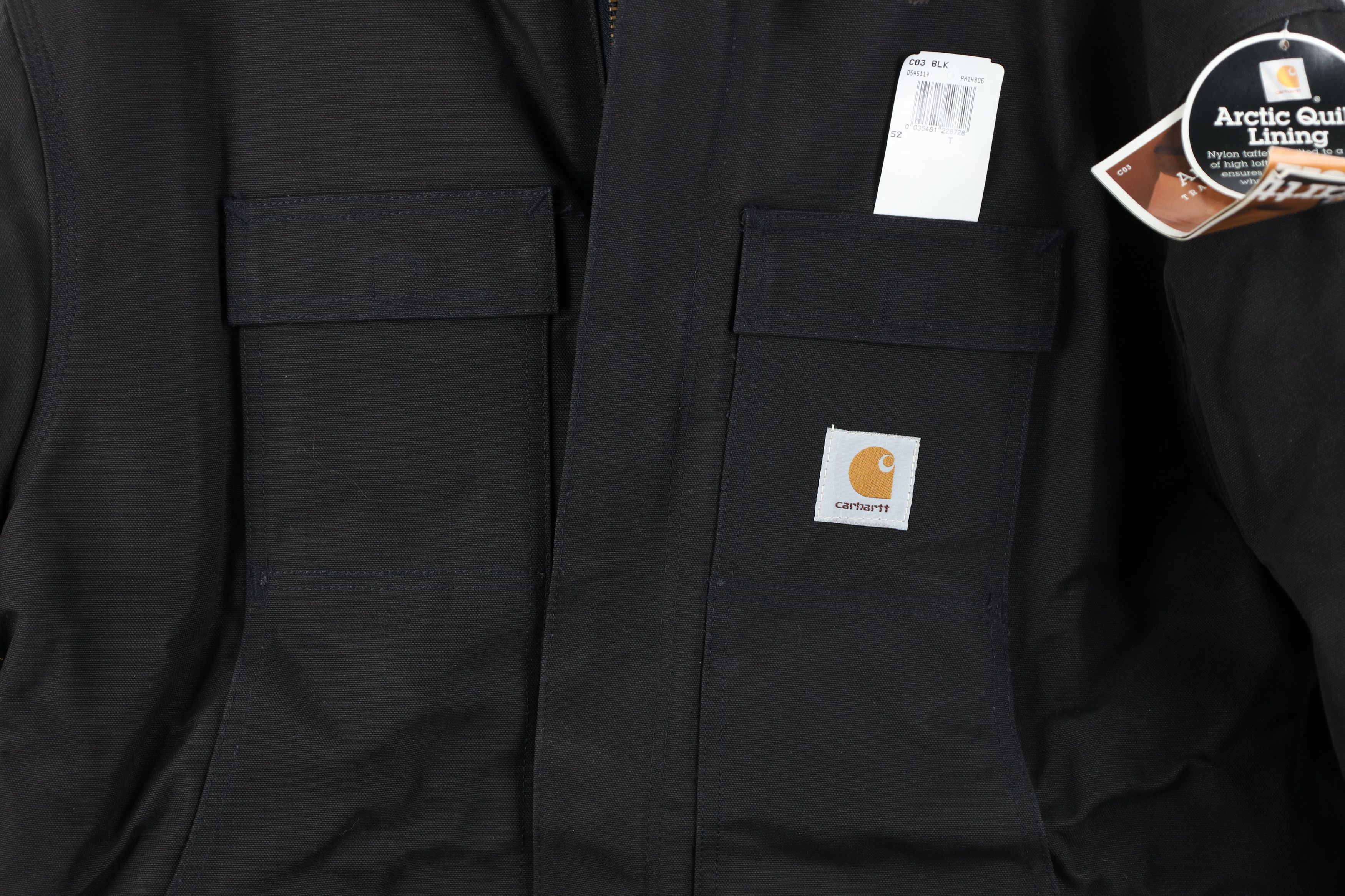 Carhartt Deadstock Vintage Y2K Carhartt Chore Barn Jacket Black USA Size US XXL / EU 58 / 5 - 3 Thumbnail