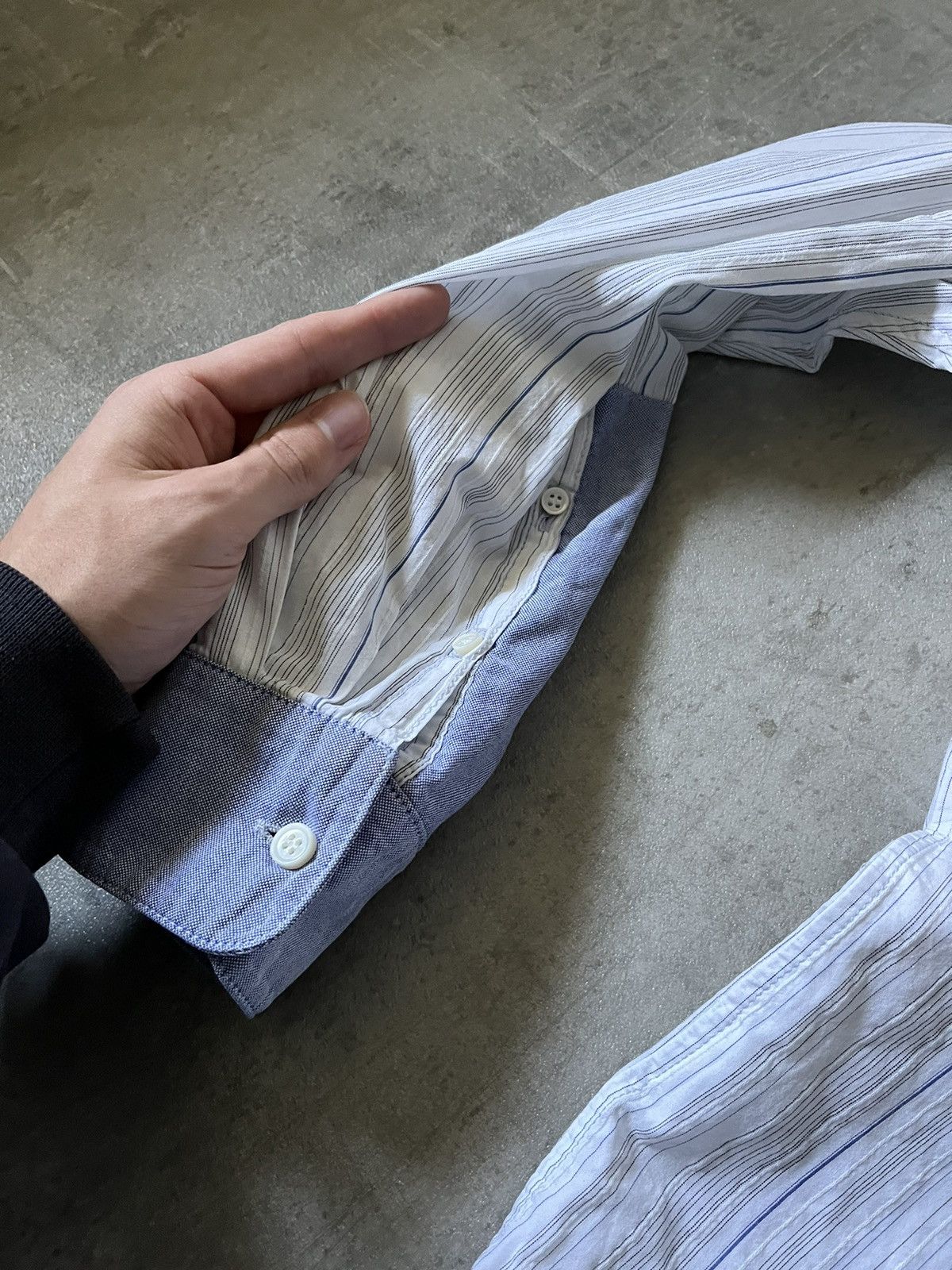 Final Home Final Home Issey Miyake button up outdoor shirt blue white Size US M / EU 48-50 / 2 - 19 Thumbnail