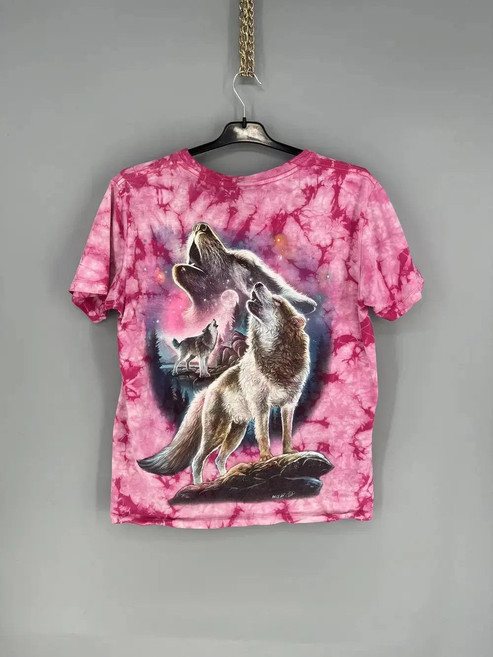 Other Vintage 90s Wolf Face Boxy Fit Tee WILD Dead Horror Print Size US M / EU 48-50 / 2 - 8 Thumbnail