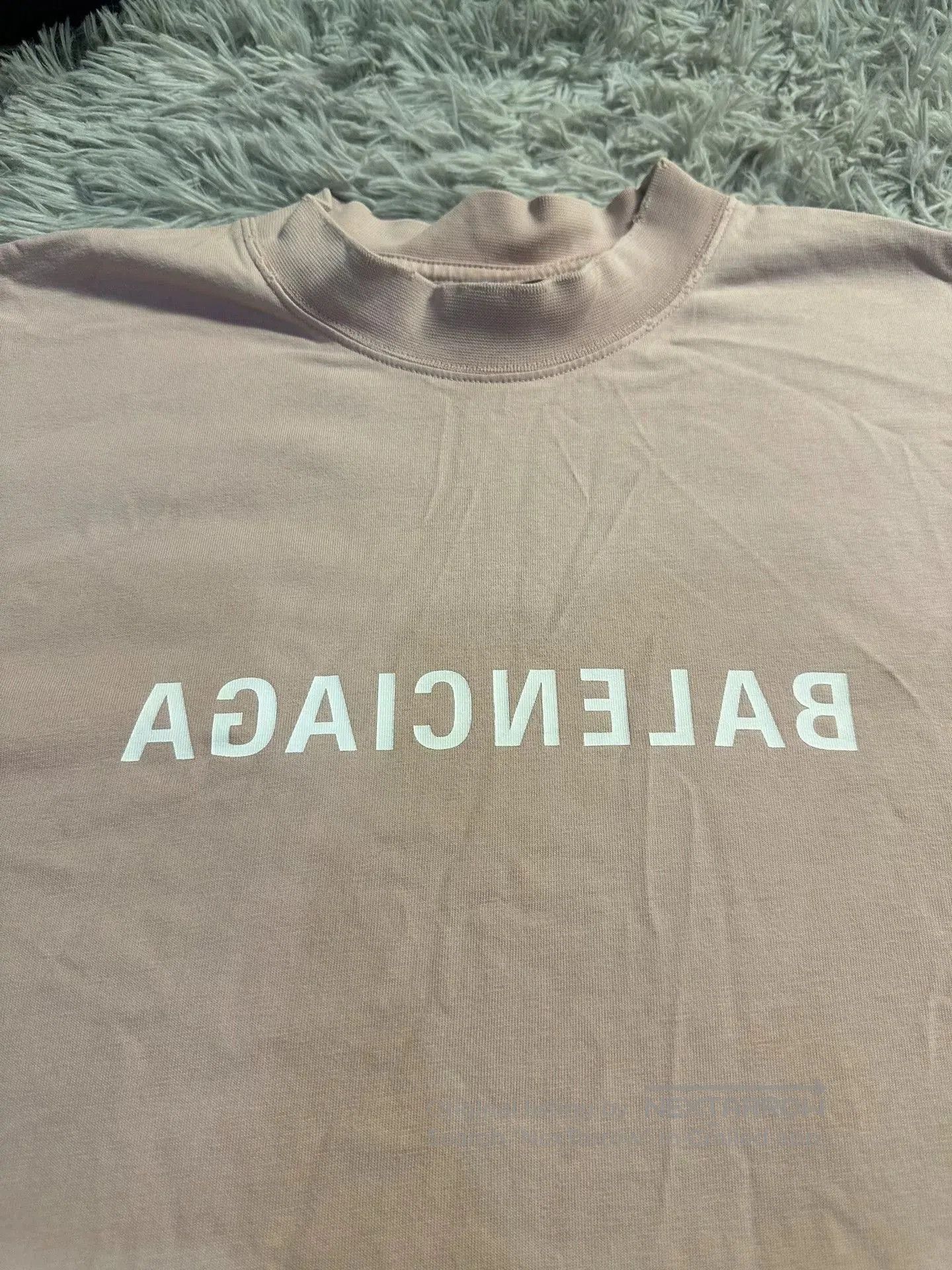 Balenciaga Balenciaga Mirror Light Pink Short Sleeve. Size M / US 6-8 / IT 42-44 - 3 Thumbnail