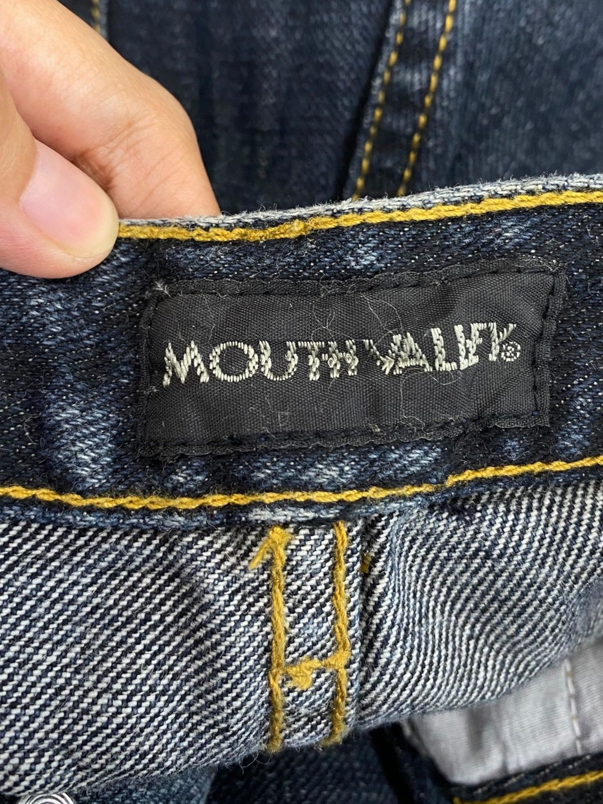 Other Japanese Brand Dark Wash Ripped Style Flare Jeans Size US 30 / EU 46 - 10 Thumbnail