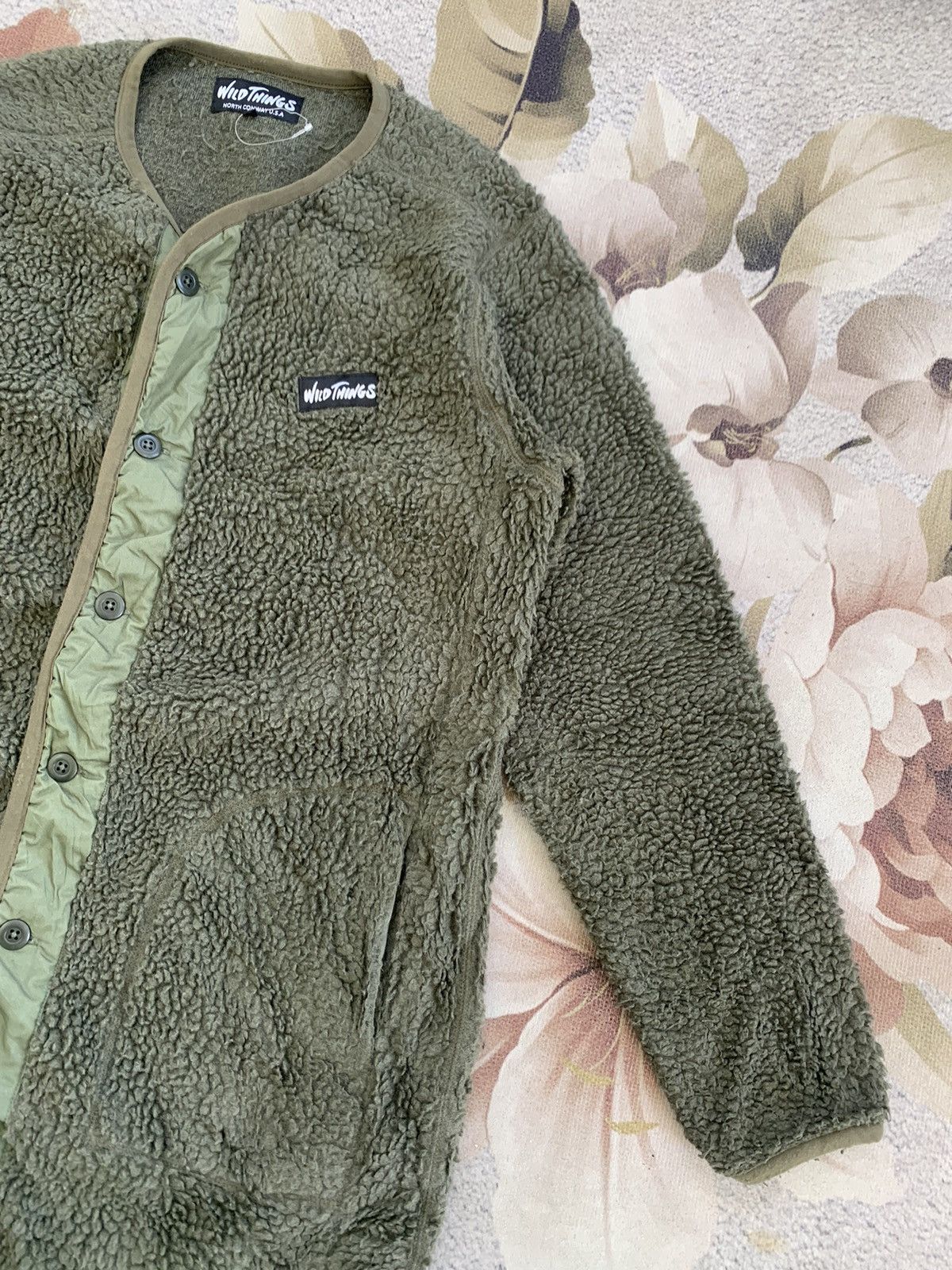 Wild Things WildThings North Conway Usa Olive Pile Fleece Jacket Size US S / EU 44-46 / 1 - 4 Thumbnail