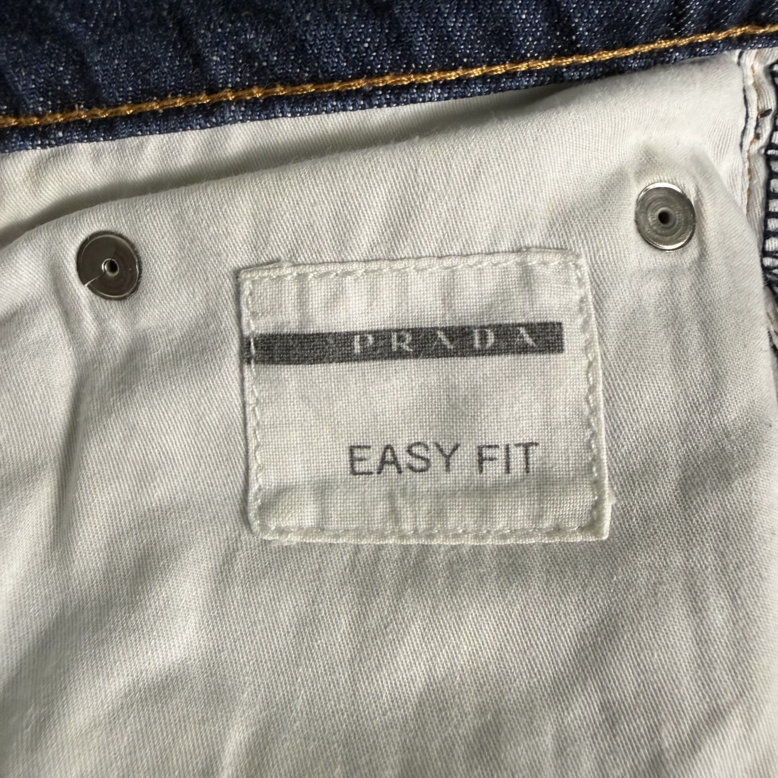 Prada 🔥RARE🔥Vintage Prada Easy Fit Washed Indigo Denim Jeans Size US 33 - 14 Thumbnail