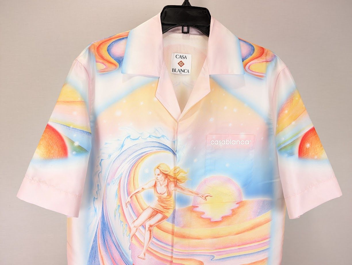 Casablanca o1rshd1 DUP / Printed Swim Open Collar Shirt in Multicolor Size US L / EU 52-54 / 3 - 8 Thumbnail