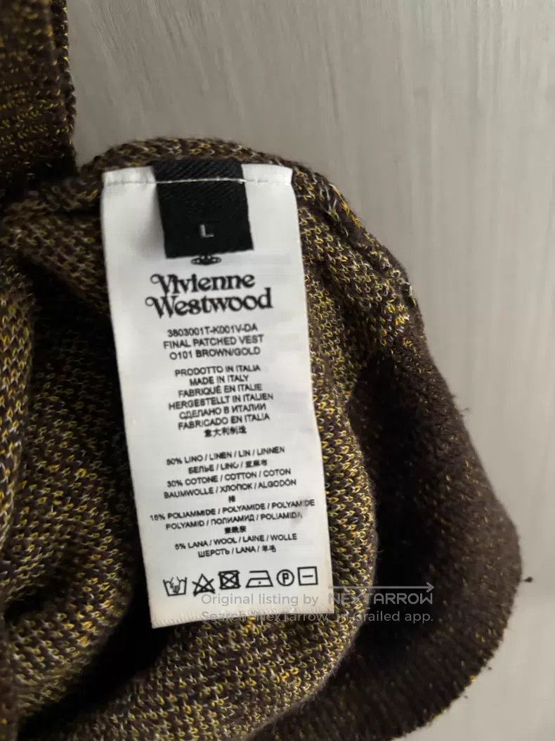 Vivienne Westwood Vivienne Westwood Square Pattern Cotton Linen Wool Vest Size US L / EU 52-54 / 3 - 6 Thumbnail