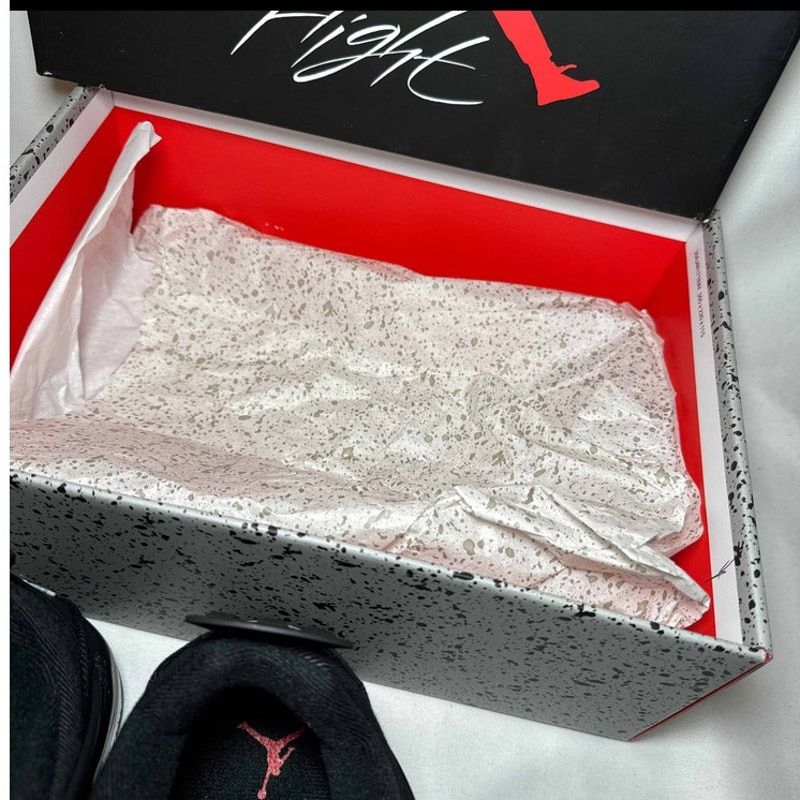 Jordan Brand × Nike Size 7 - Air Jordan 4 Retro SE GS Black Canvas Men's Shoes Size US 7 / EU 40 - 10 Thumbnail