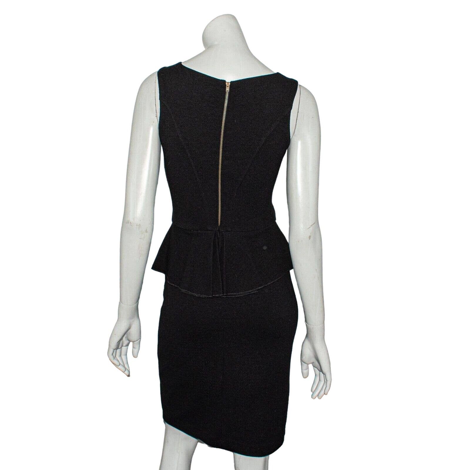 Ganni GANNI Women's Vneck Sleeveless Sheath Dress Ruffle waist Size S / US 4 / IT 40 - 4 Thumbnail
